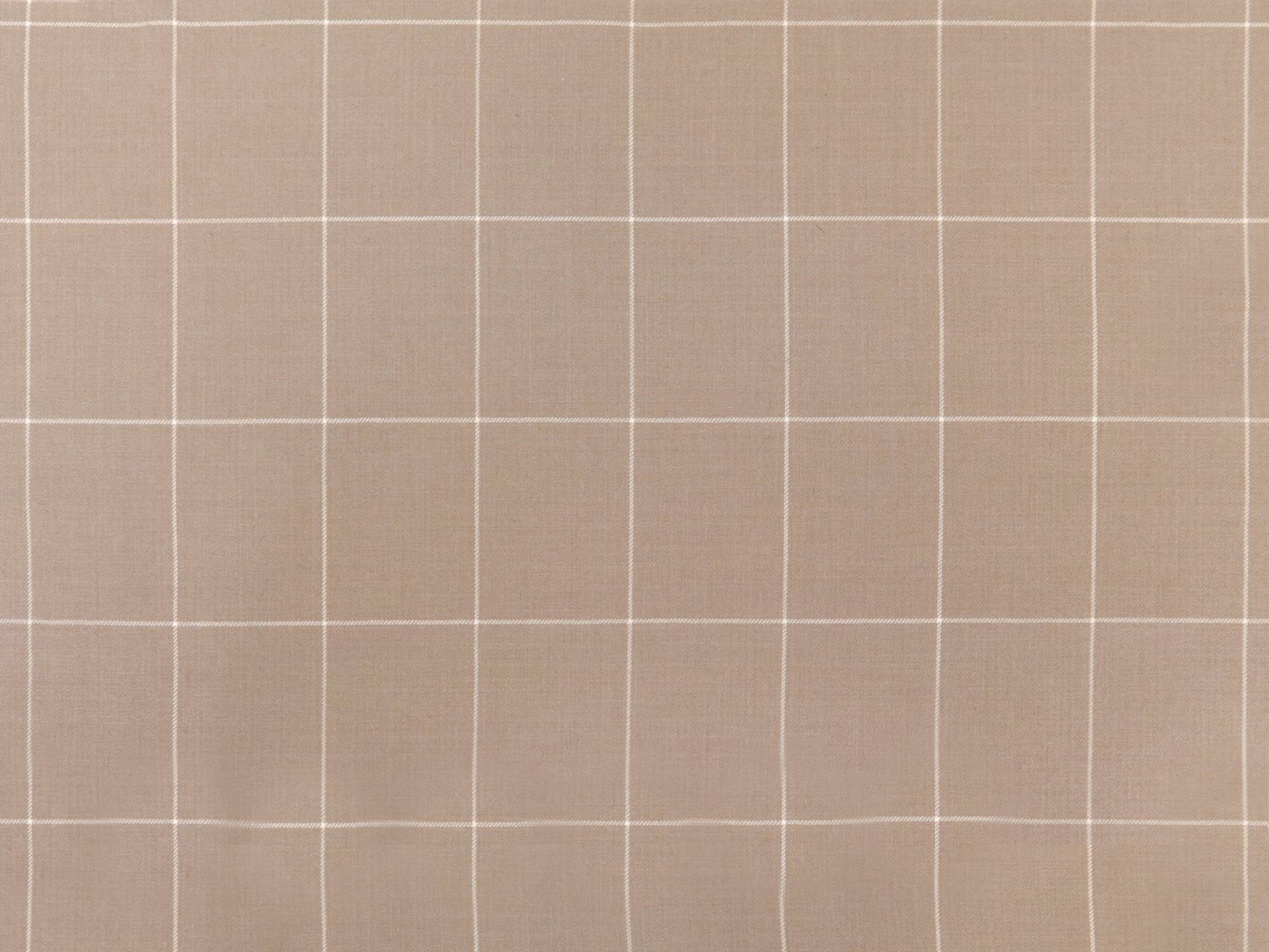 Cashmere Window Pane Challis in Taupe