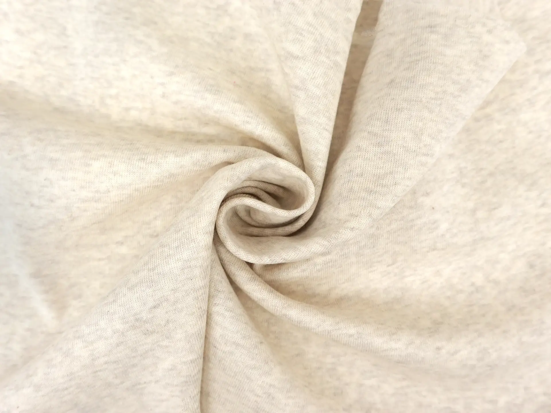 Light Weight Rib Knit in Heathered Ivory