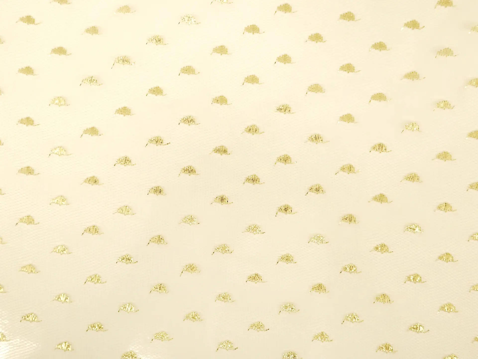 Metallic Point D'Esprit in Beige and Gold