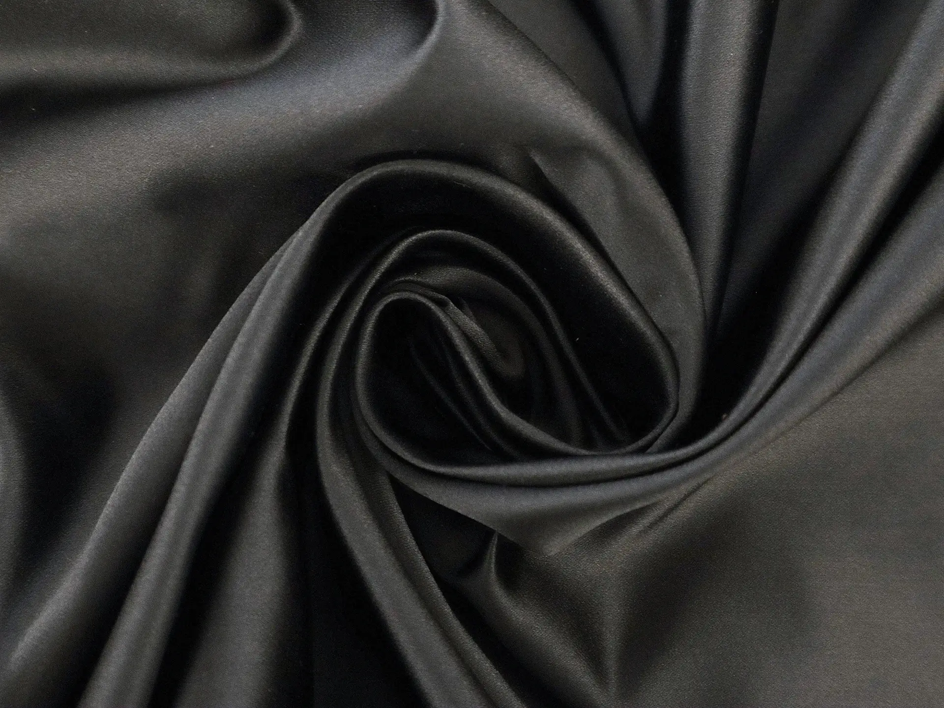 Pure Silk Duchesse Satin in Graphite