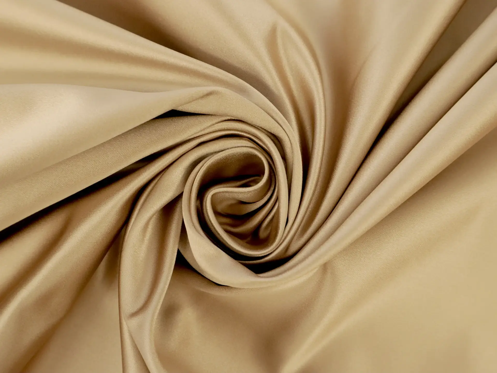 Pure Silk Duchesse Satin in Antique Gold