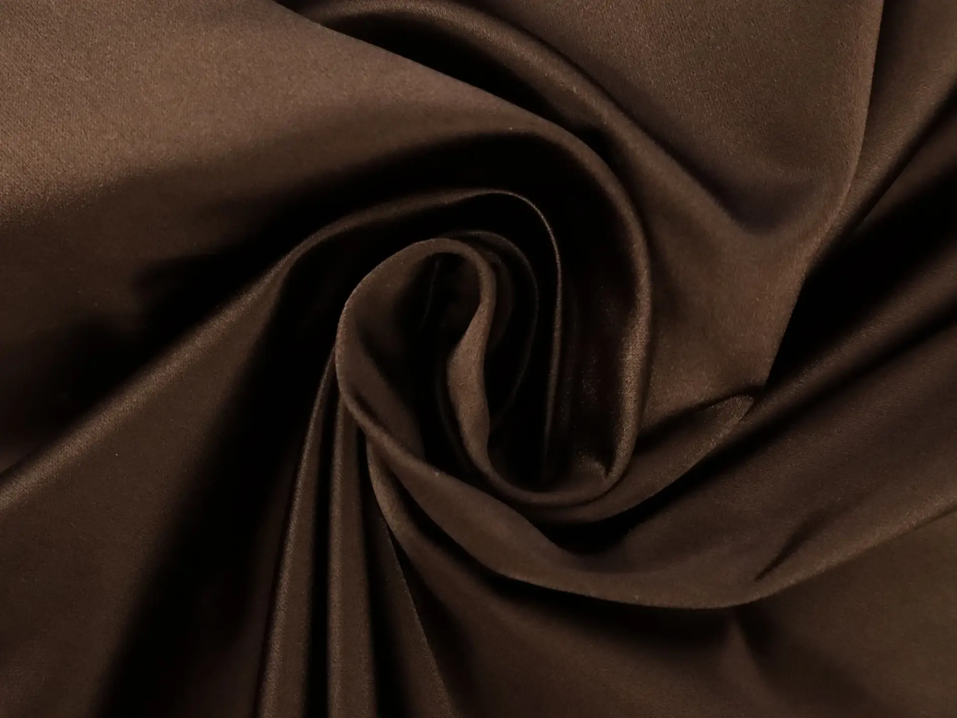 Pure Silk Light Weight Satin in Chocolate