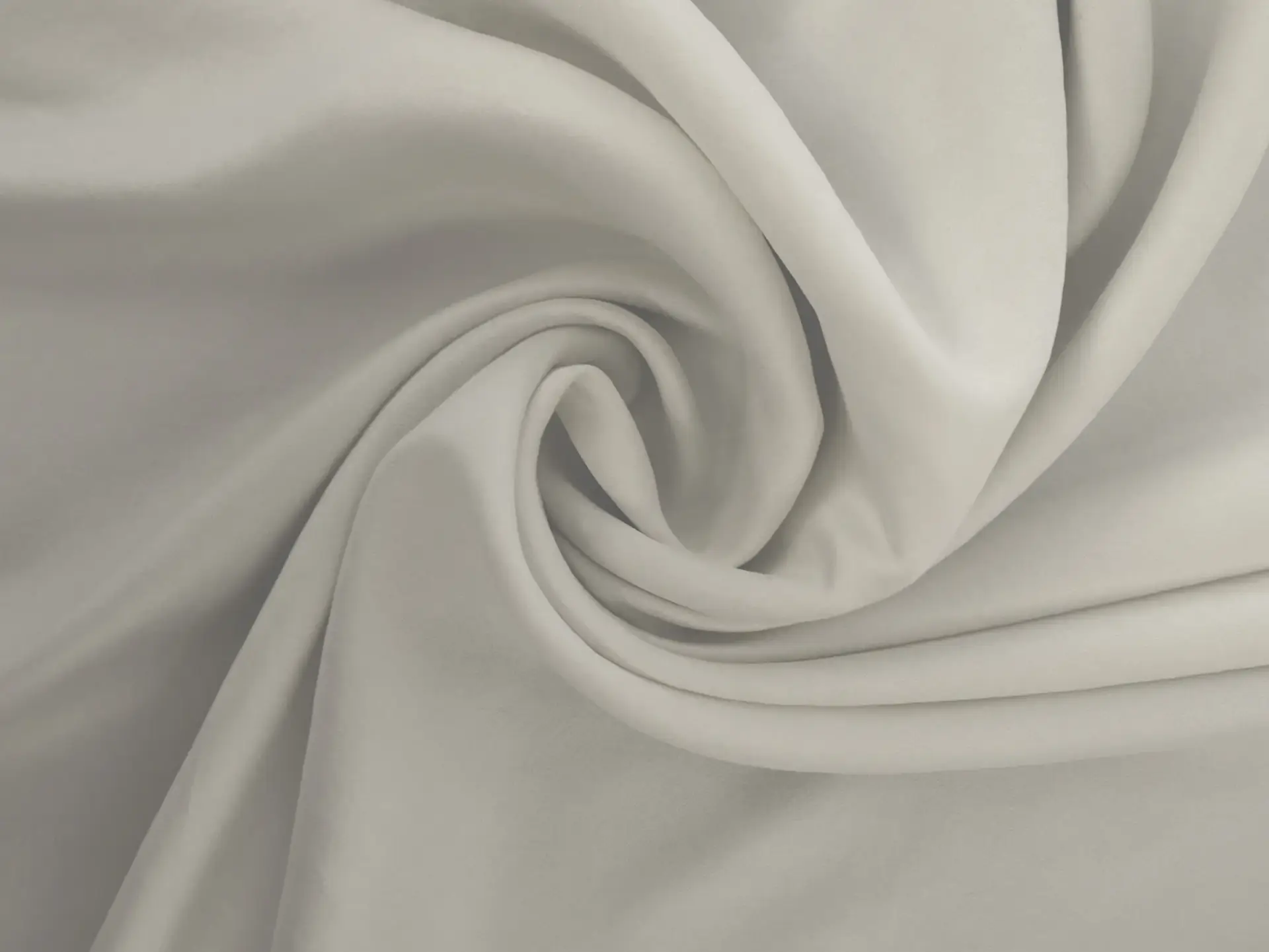 Washed Pure Silk Duchesse Satin in White