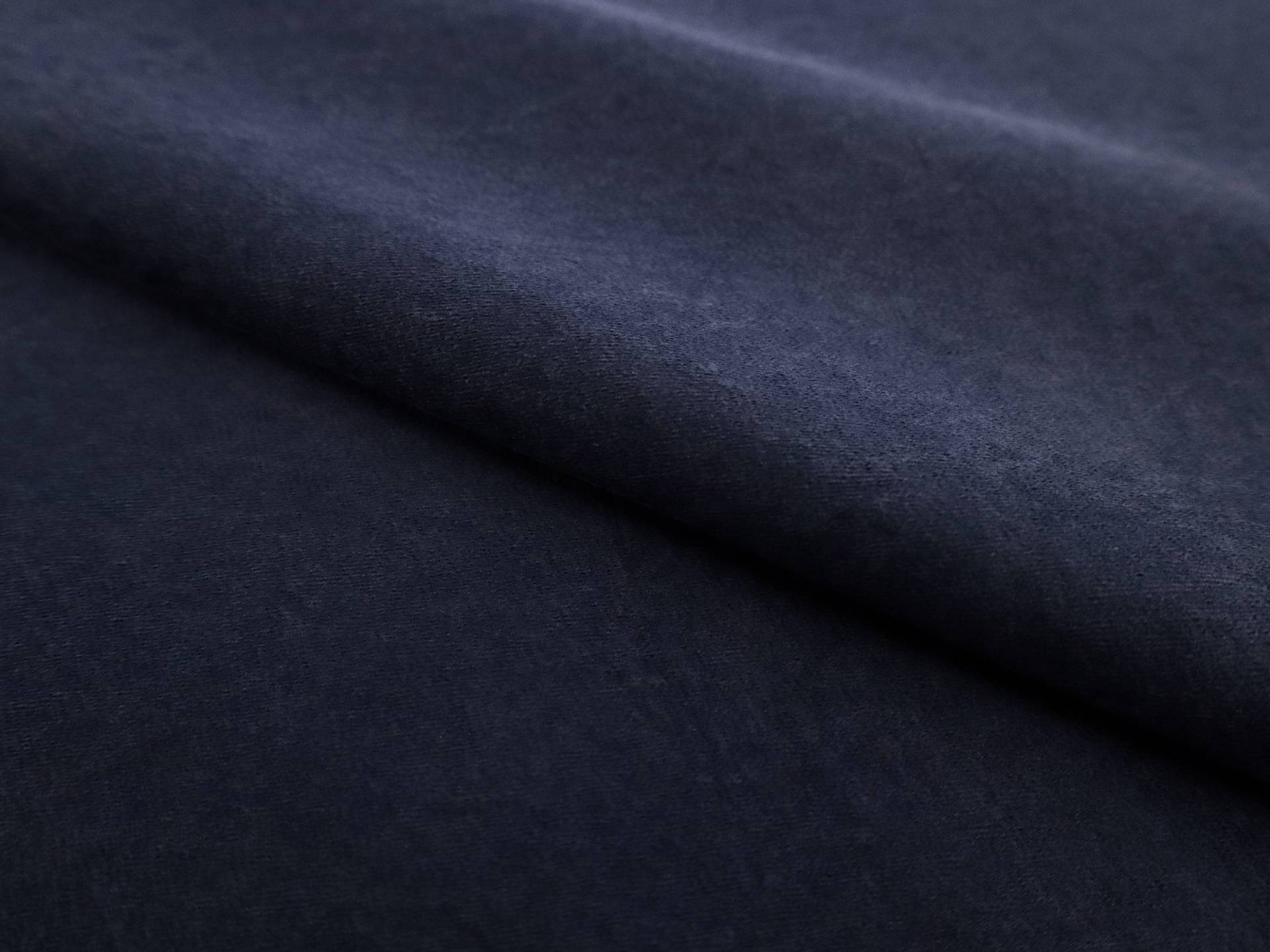 Washed Pure Silk Duchesse Satin in Navy