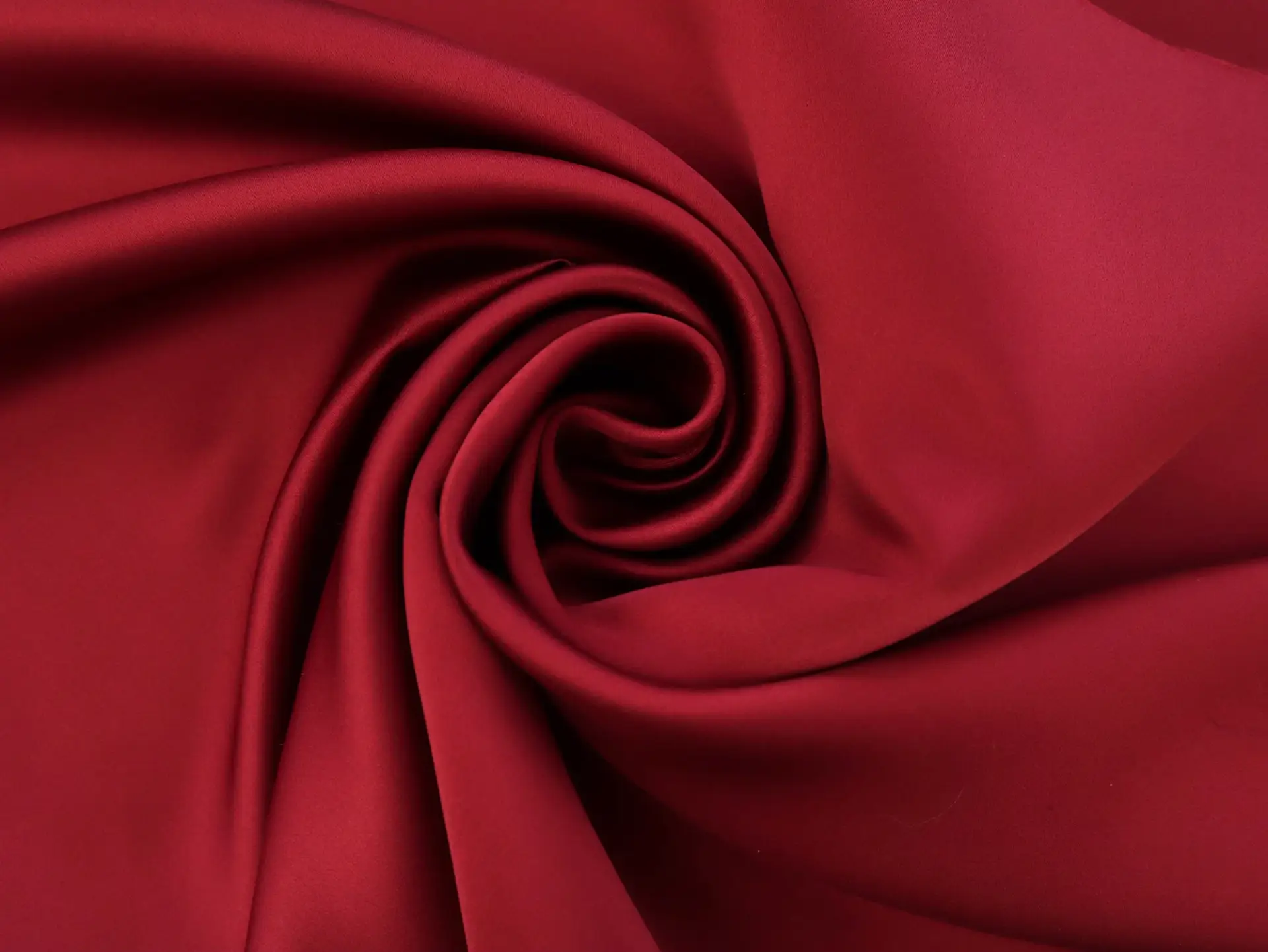 Polyester Double Face Twill Back Satin in Crimson
