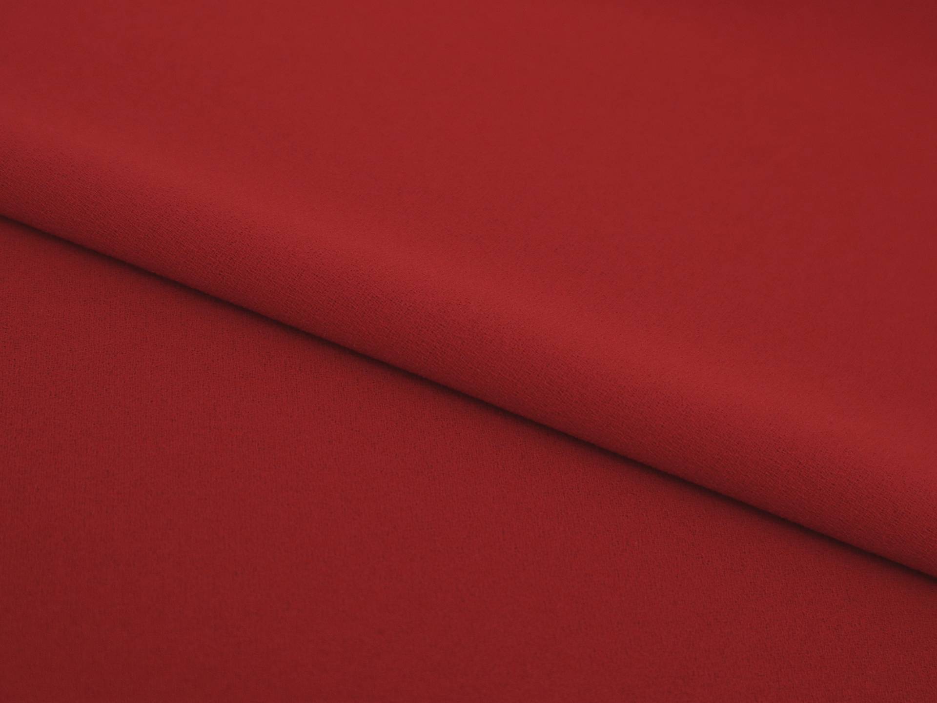 Polyester Crepe in Red