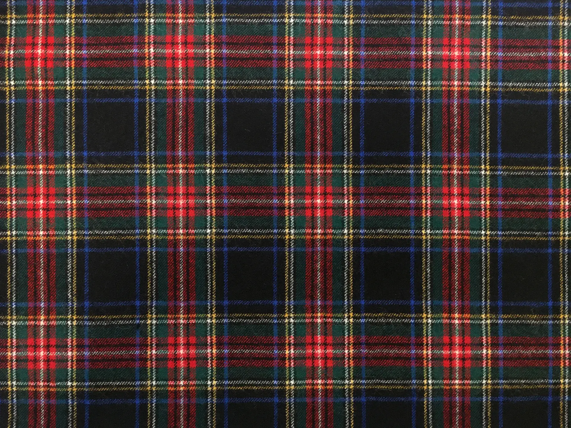 Austrian Virgin Wool Plaid Suiting in Midnight Red Hunter
