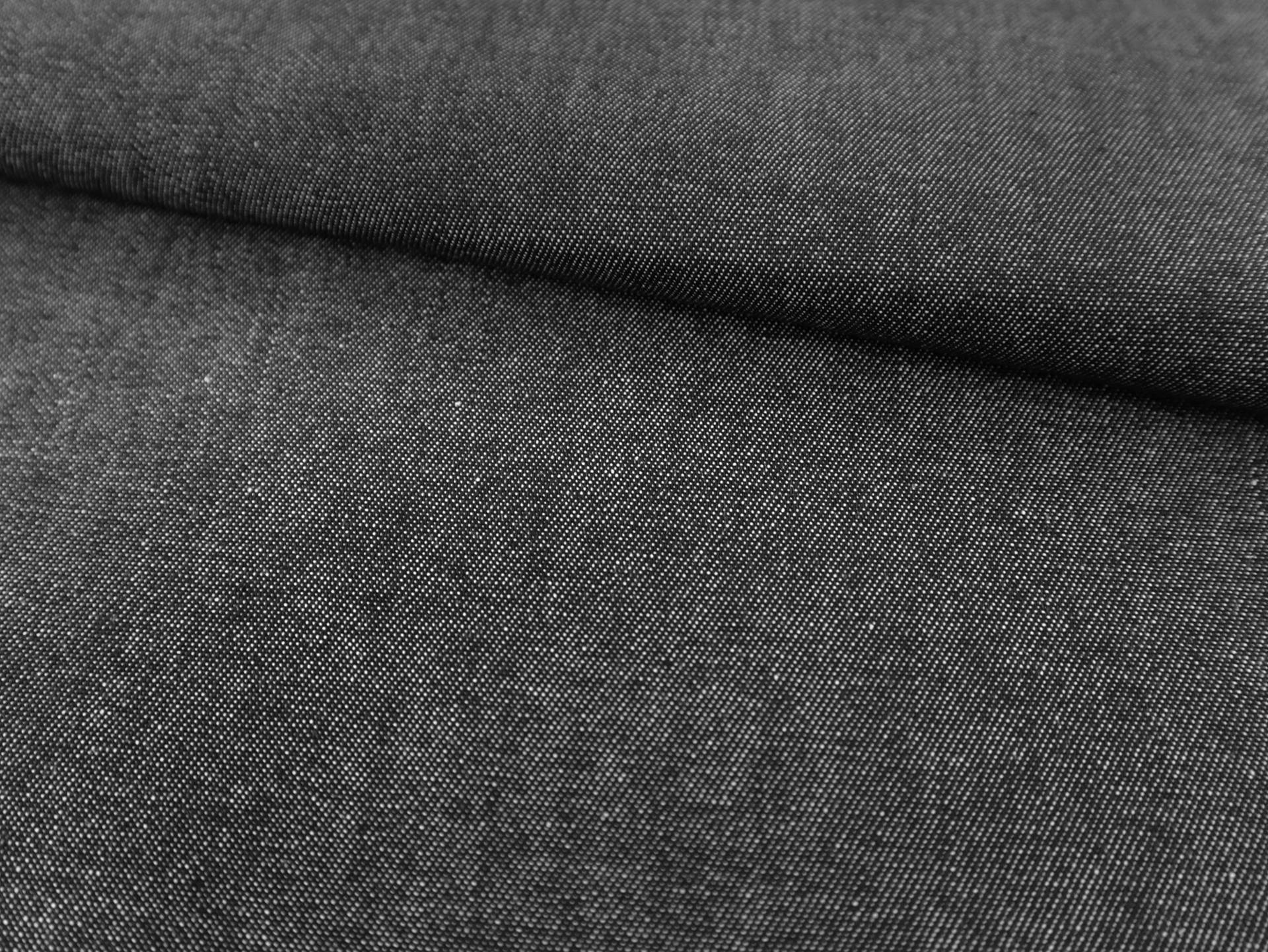 Soft Finish Cotton Denim in Black