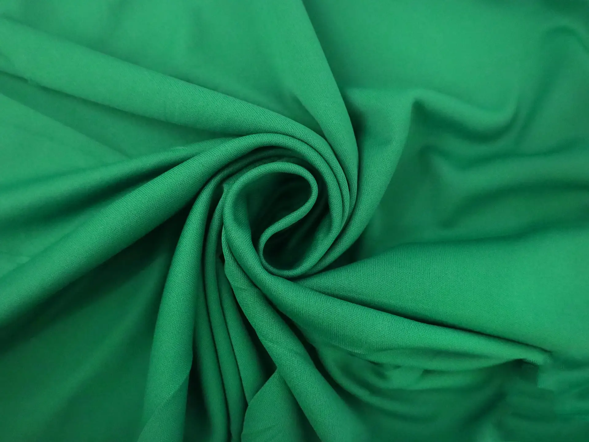 Polyester Knit Lining in Emerald