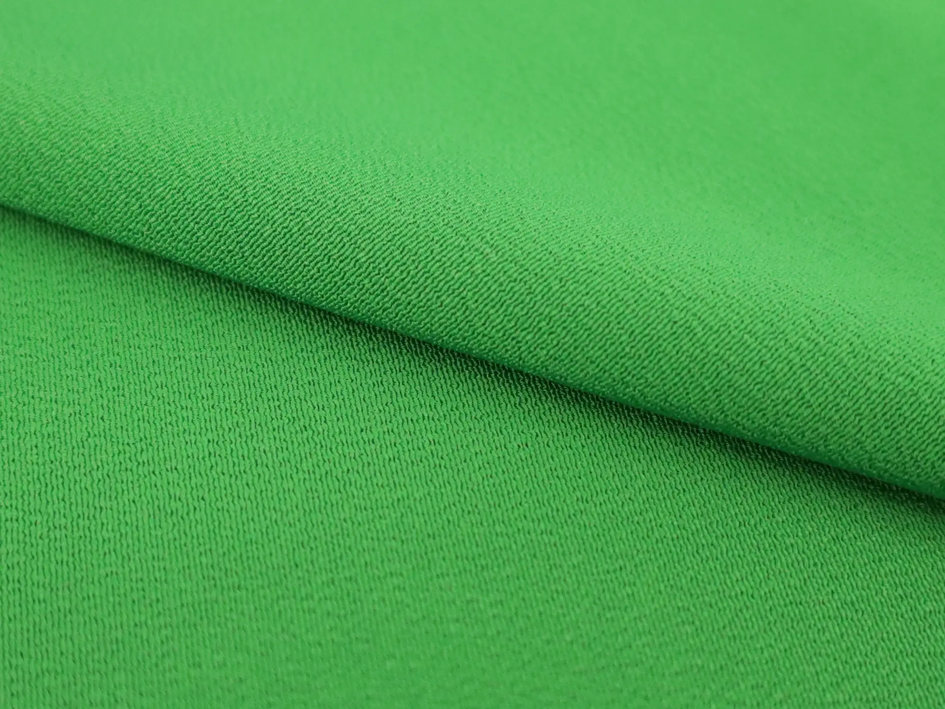 Japanese Marocain Crepe in Green