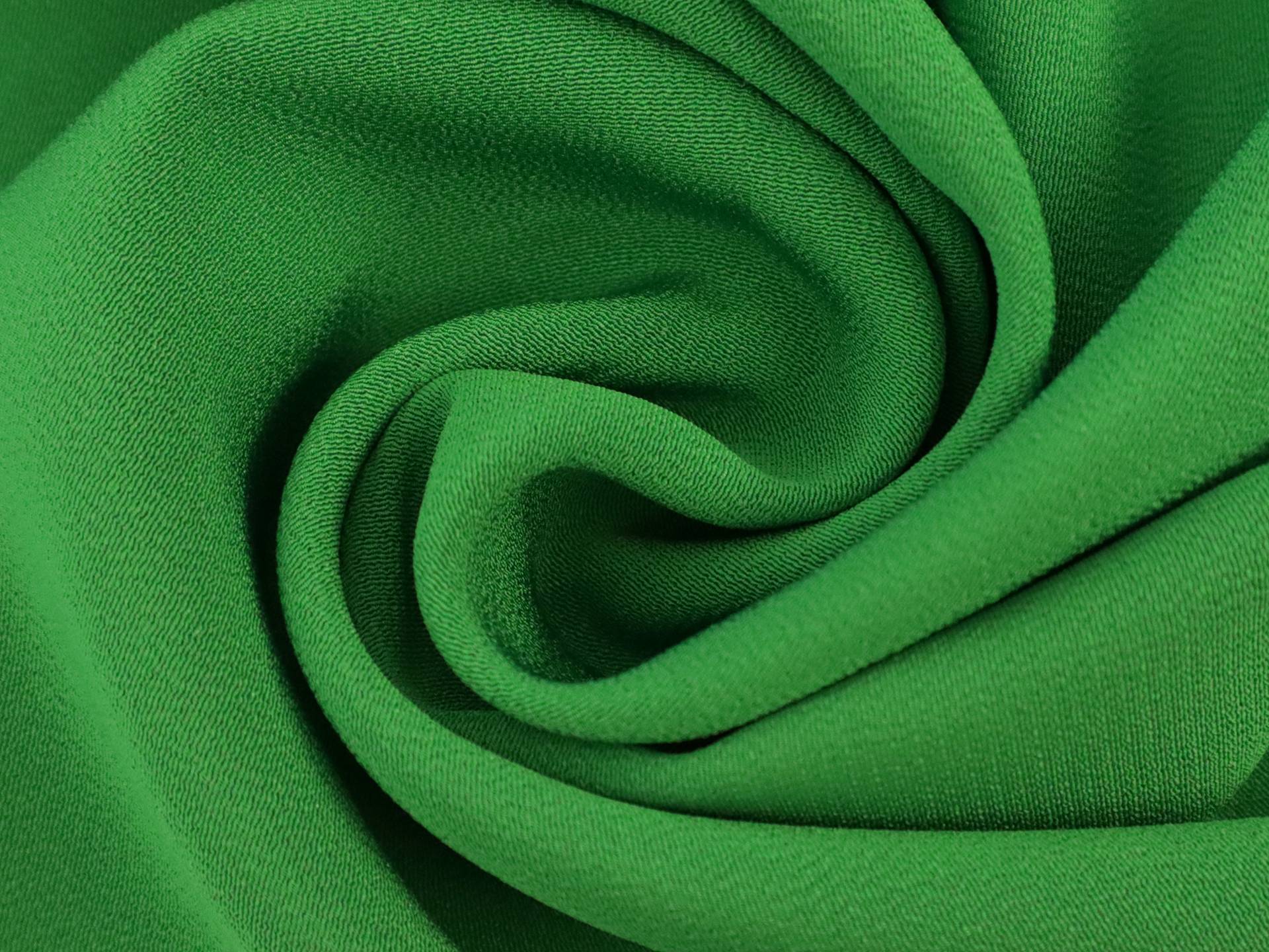 Japanese Marocain Crepe in Green
