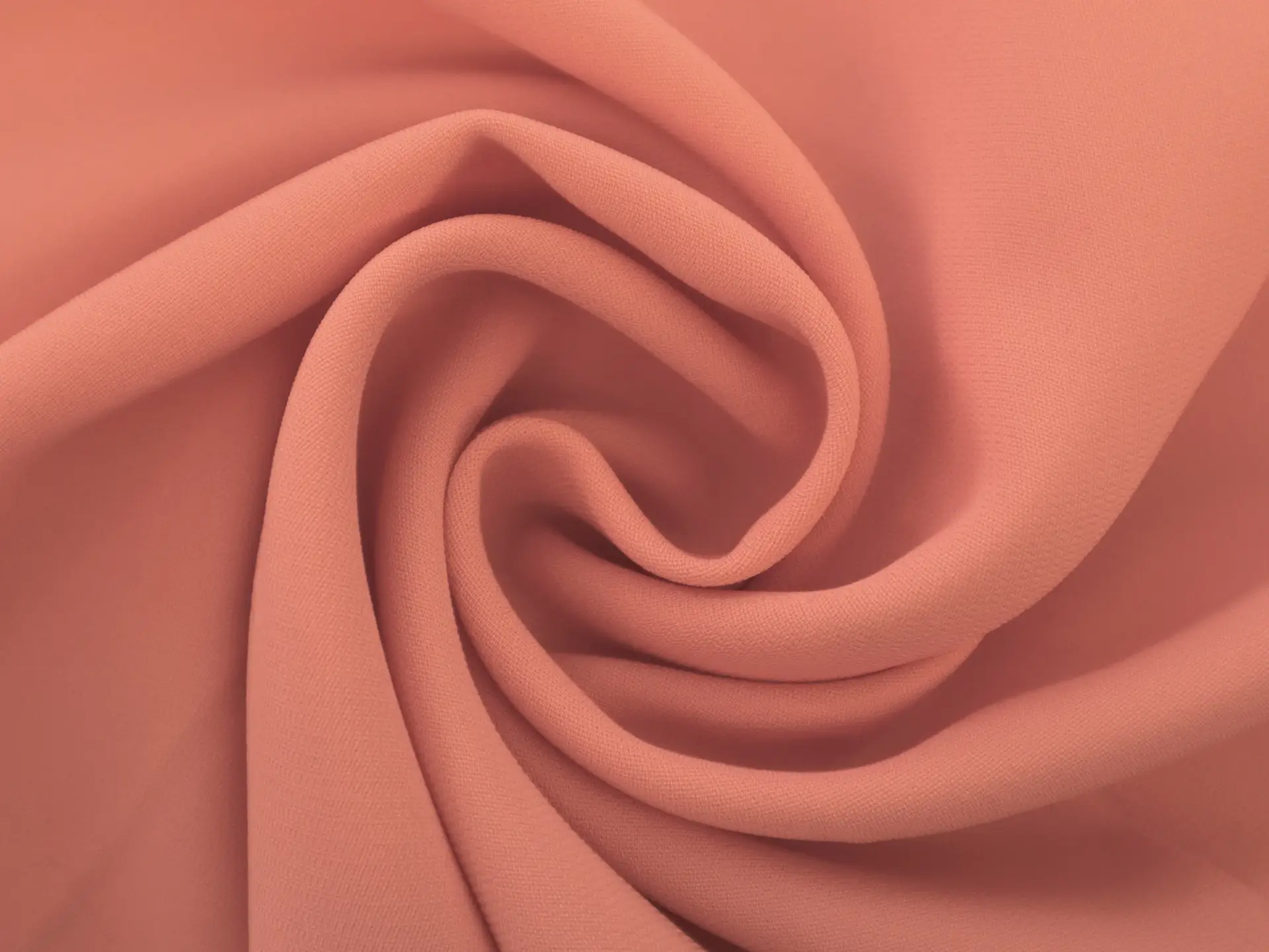Synthetic Barathea Crepe in Peach
