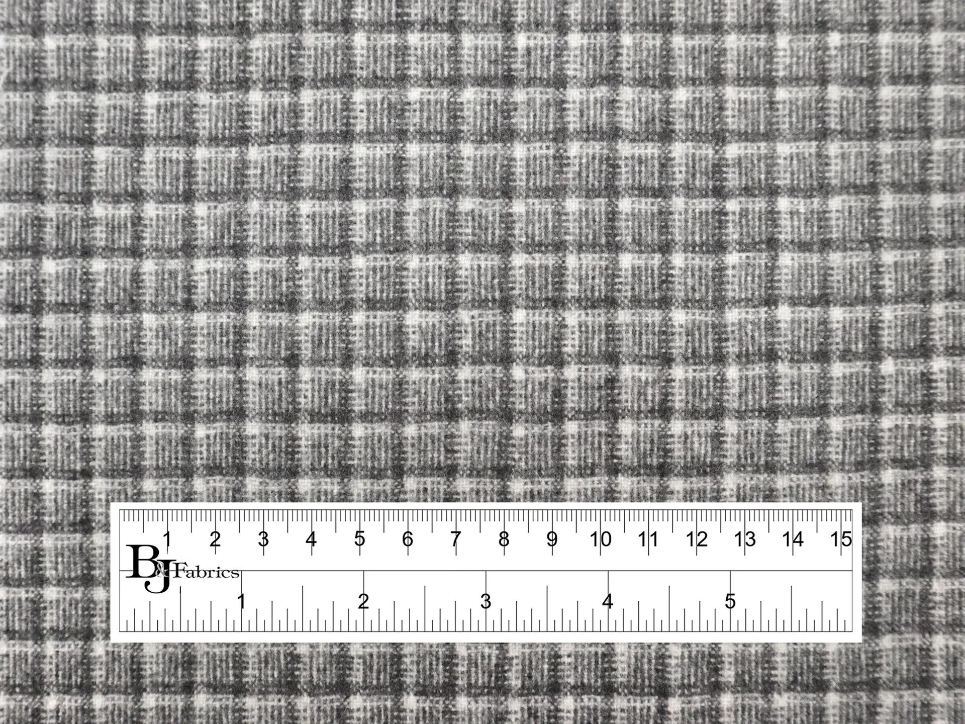 Italian Cashmere Check Suiting in Grey