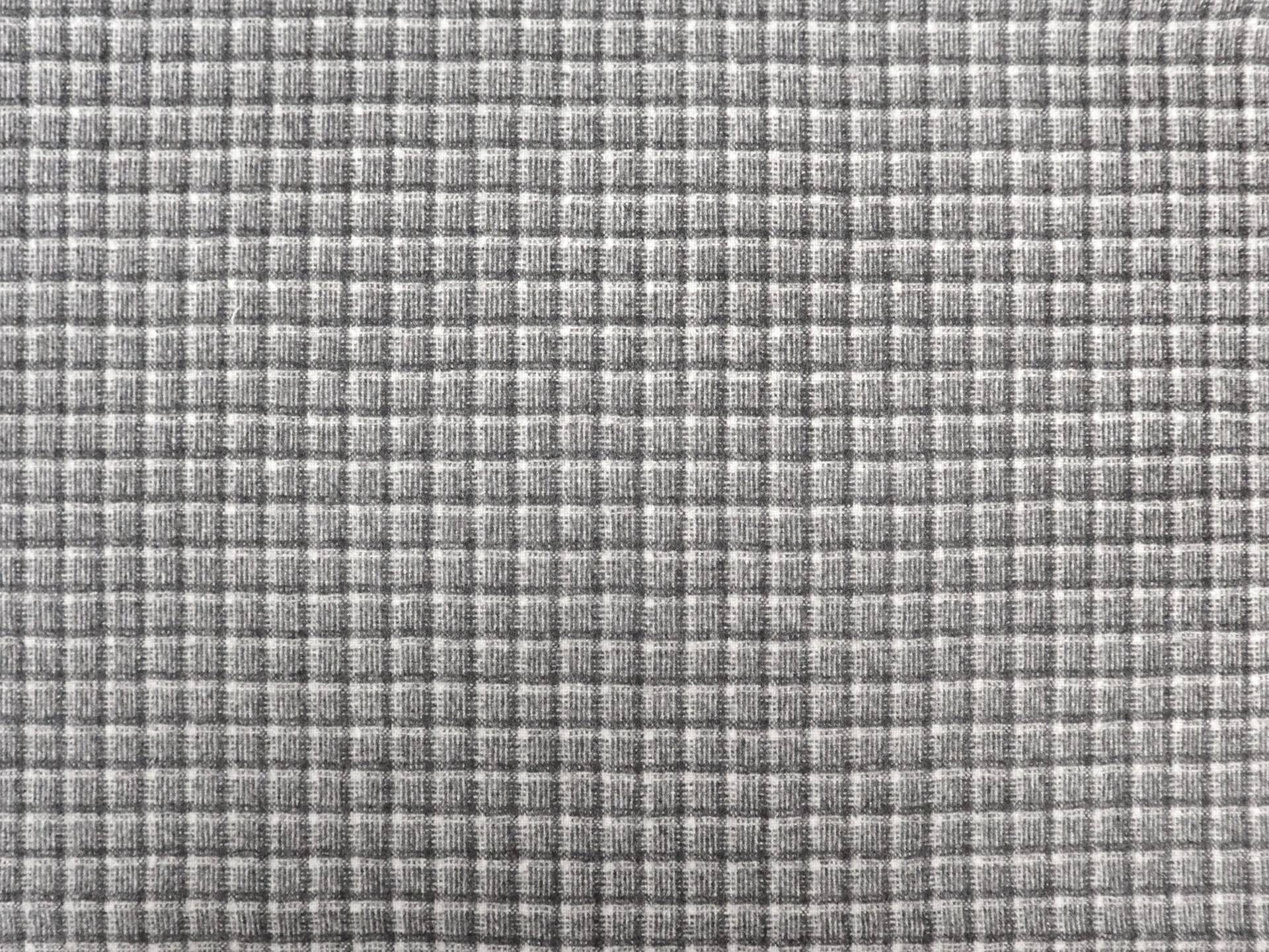 Italian Cashmere Check Suiting in Grey