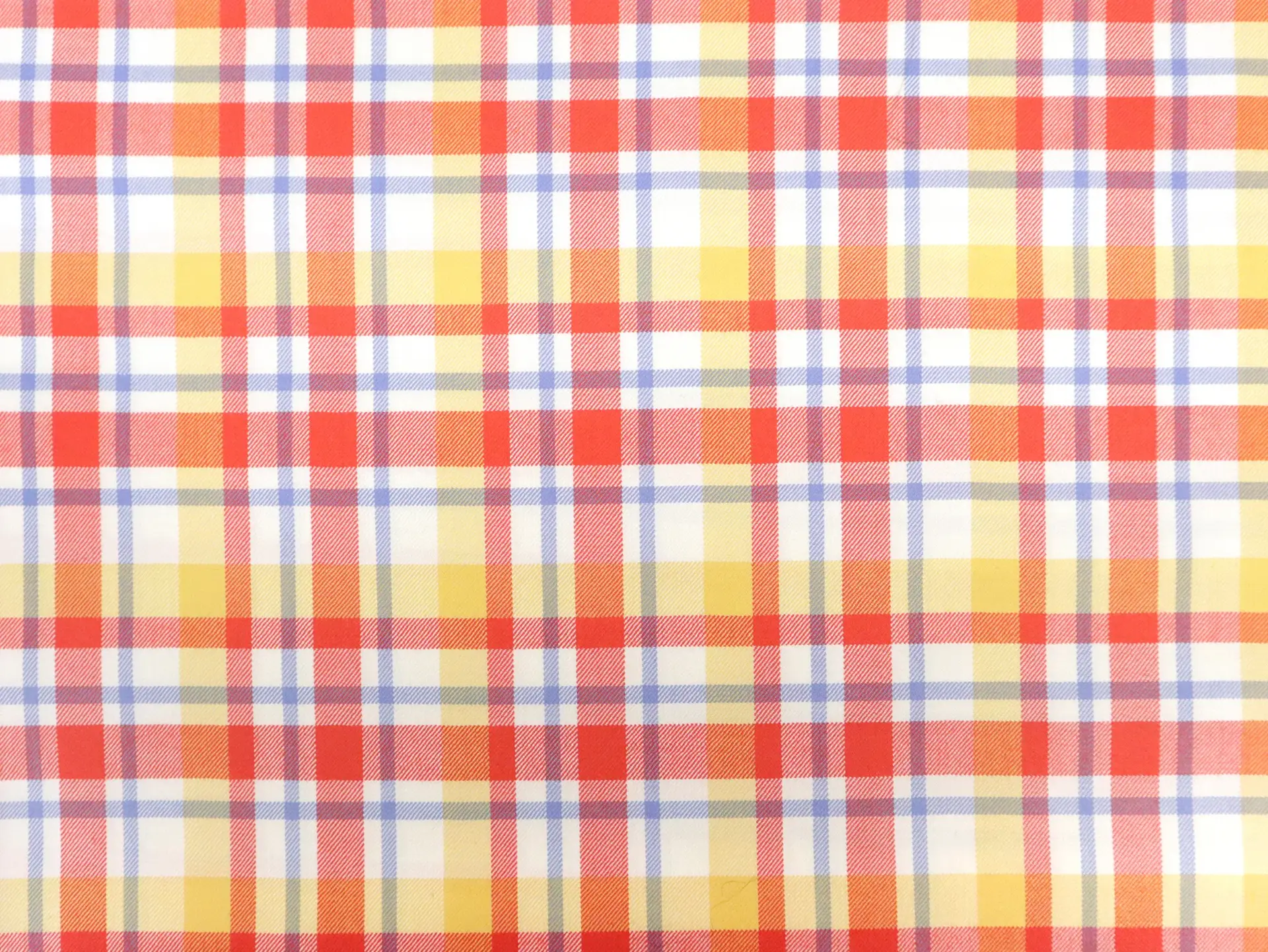Silk & Wool Plaid Twill Suiting in Pastels