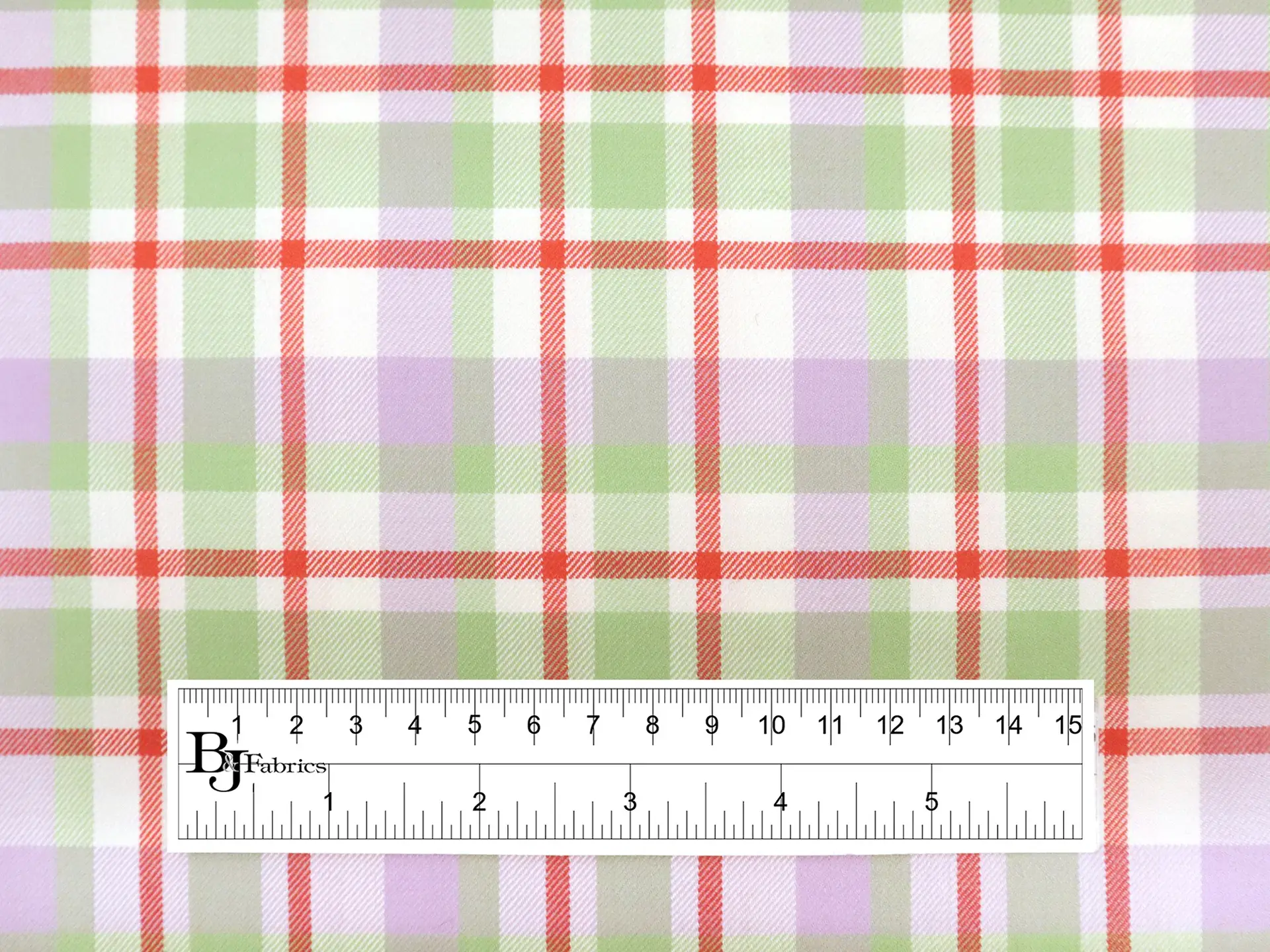 Silk & Wool Plaid Twill Suiting in Pastels