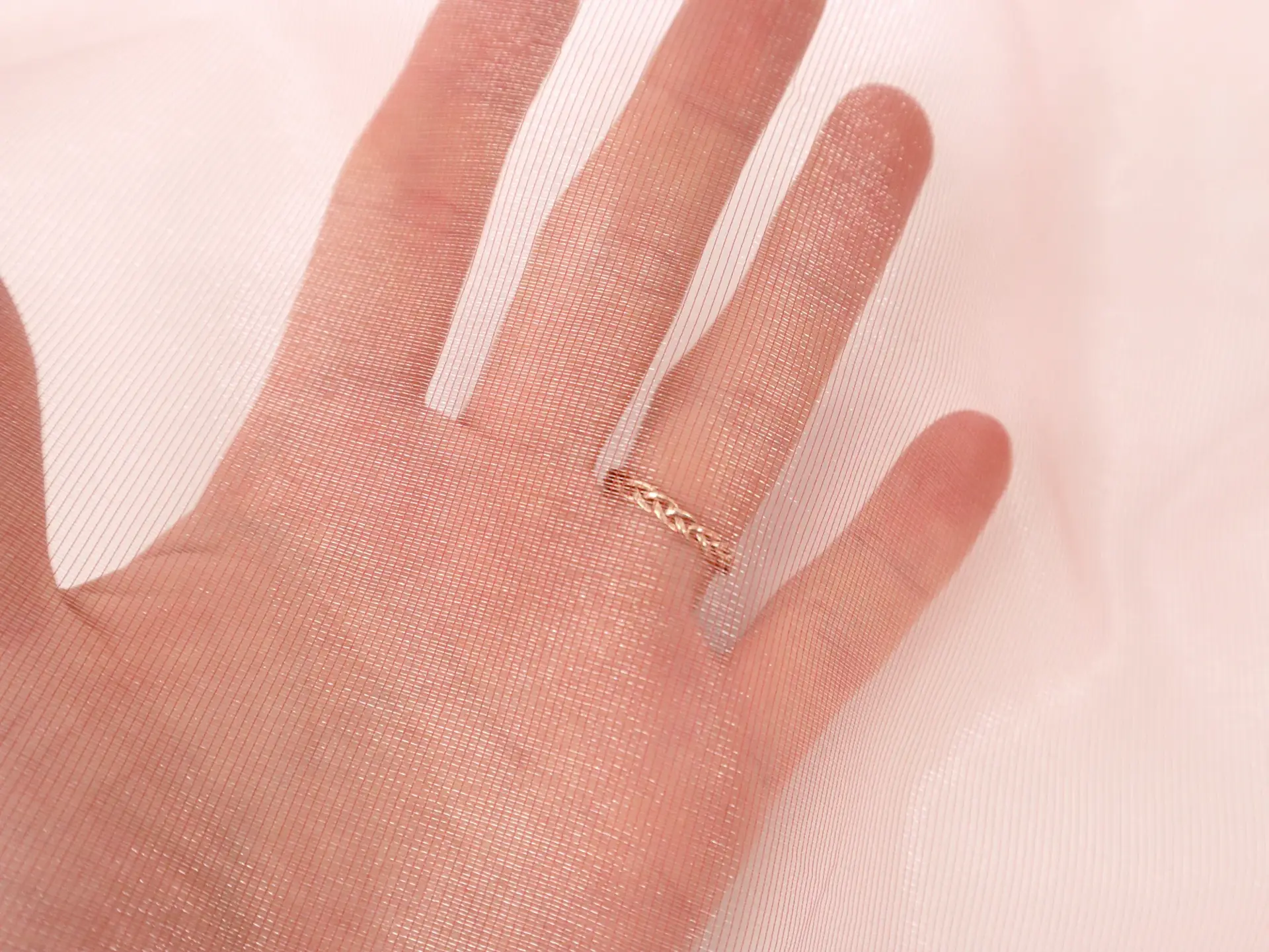 Iridescent Metallic Marquisette in Bubblegum