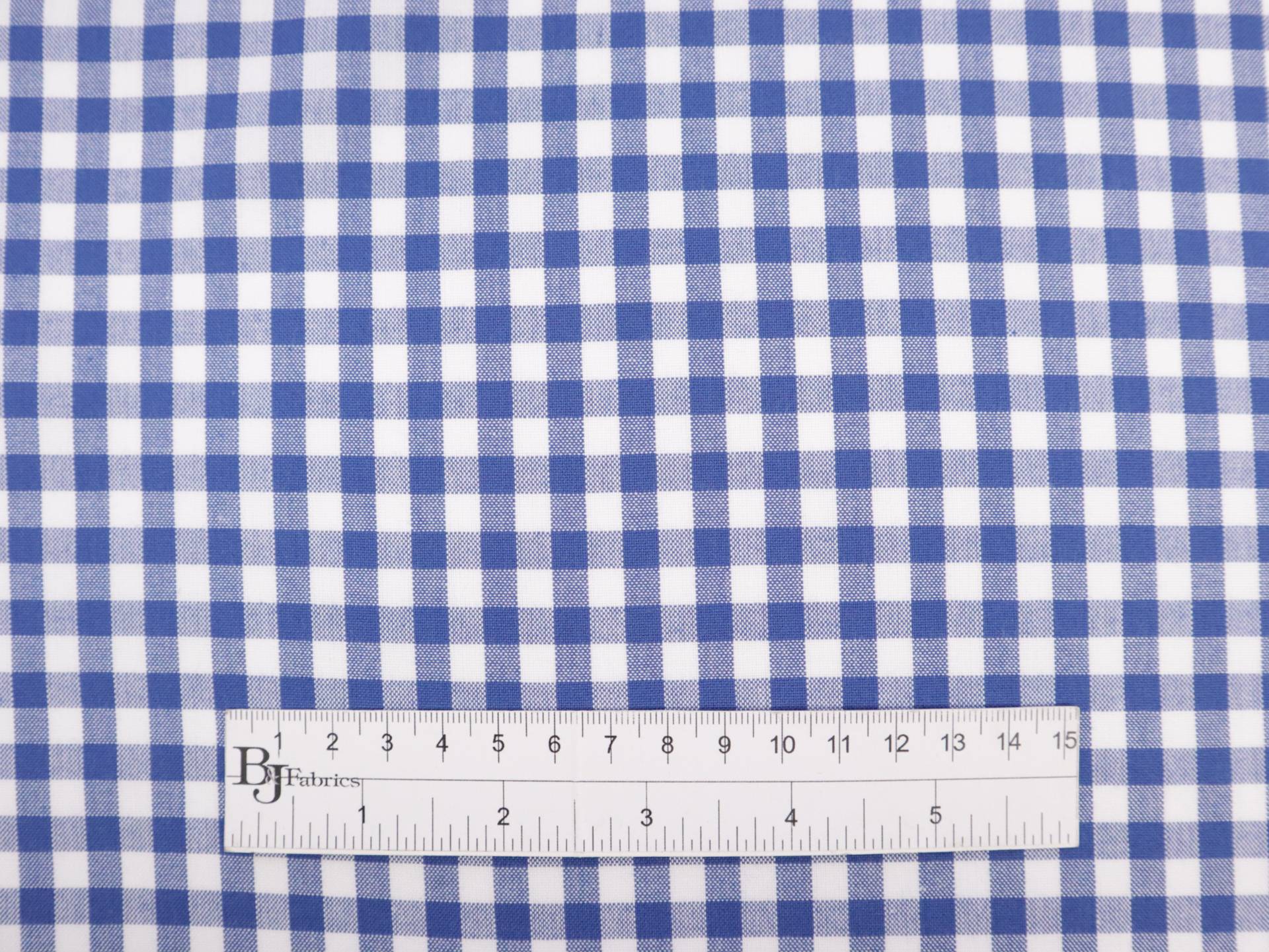 1/4" Cotton Gingham in Royal Blue