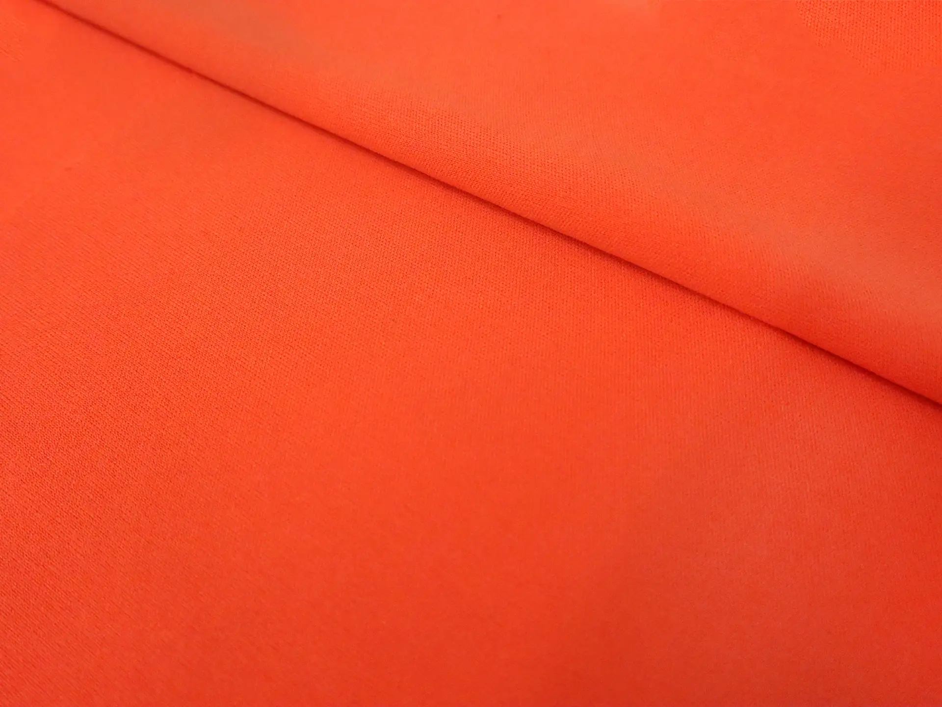 Polyester Knit Lining in Orange