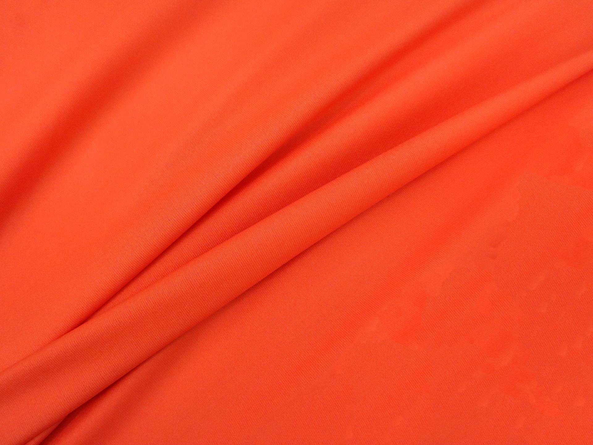 Polyester Knit Lining in Orange