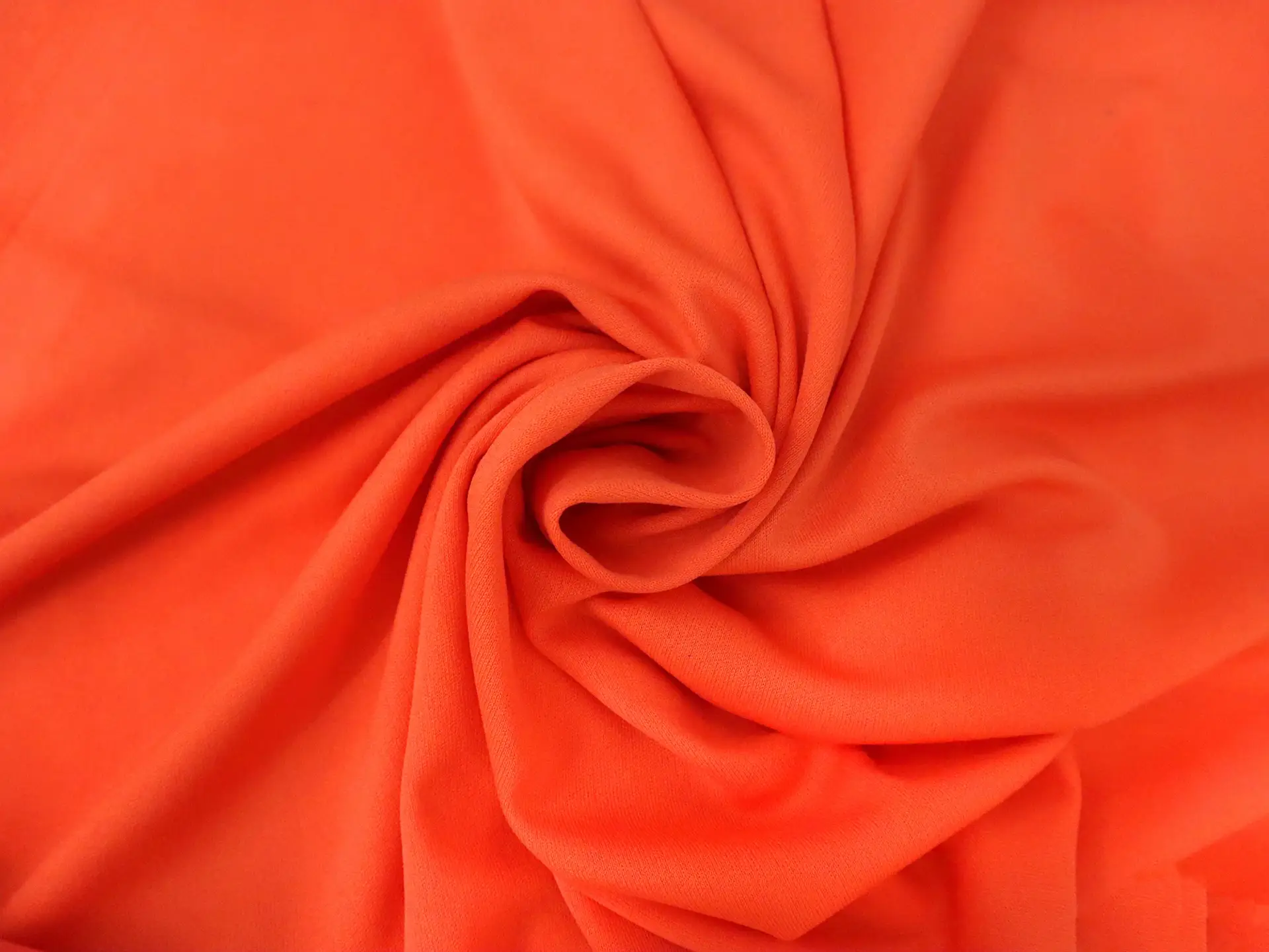 Polyester Knit Lining in Orange