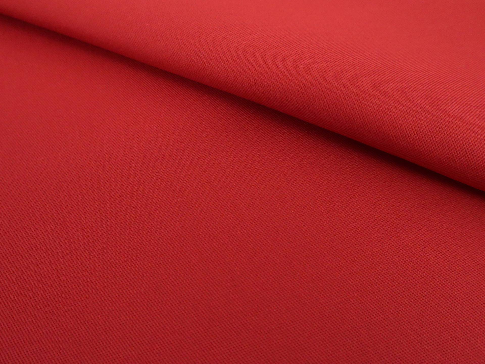 Polyester Cotton Twill in Red