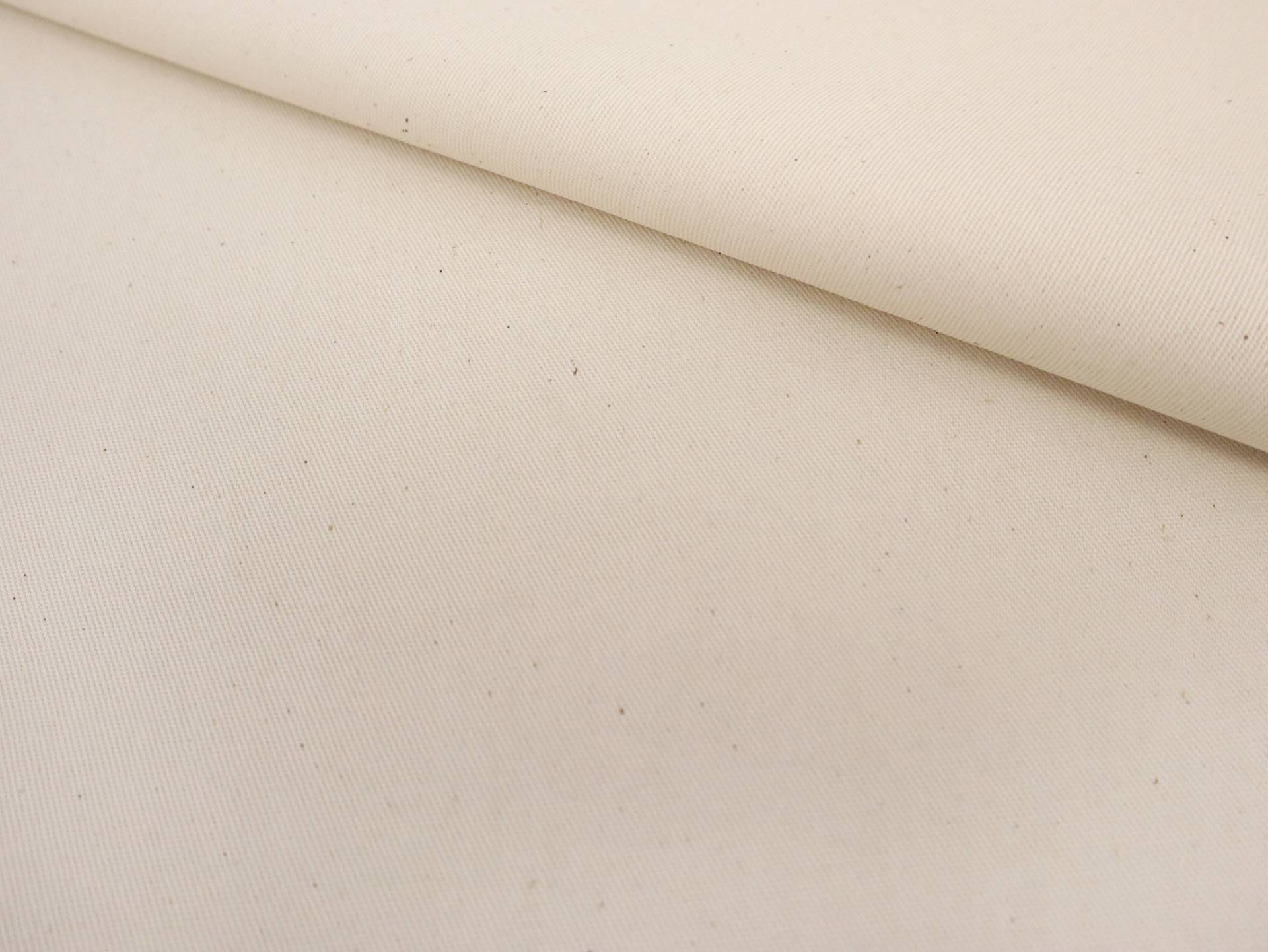Polyester & Cotton Twill in Natural