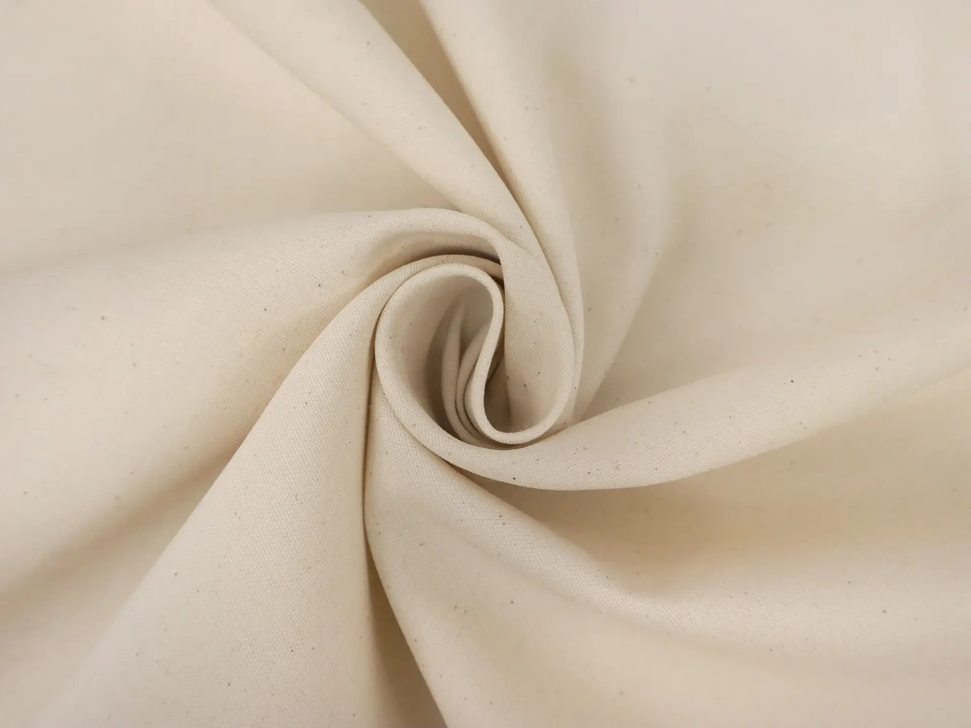 Polyester & Cotton Twill in Natural