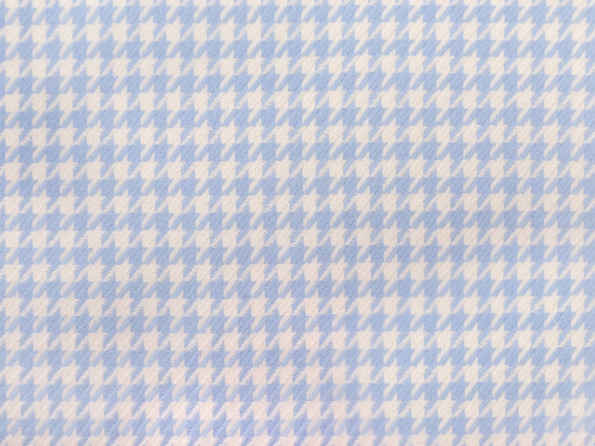 Italian Wool Houndstooth Suiting in Azzurro Blue