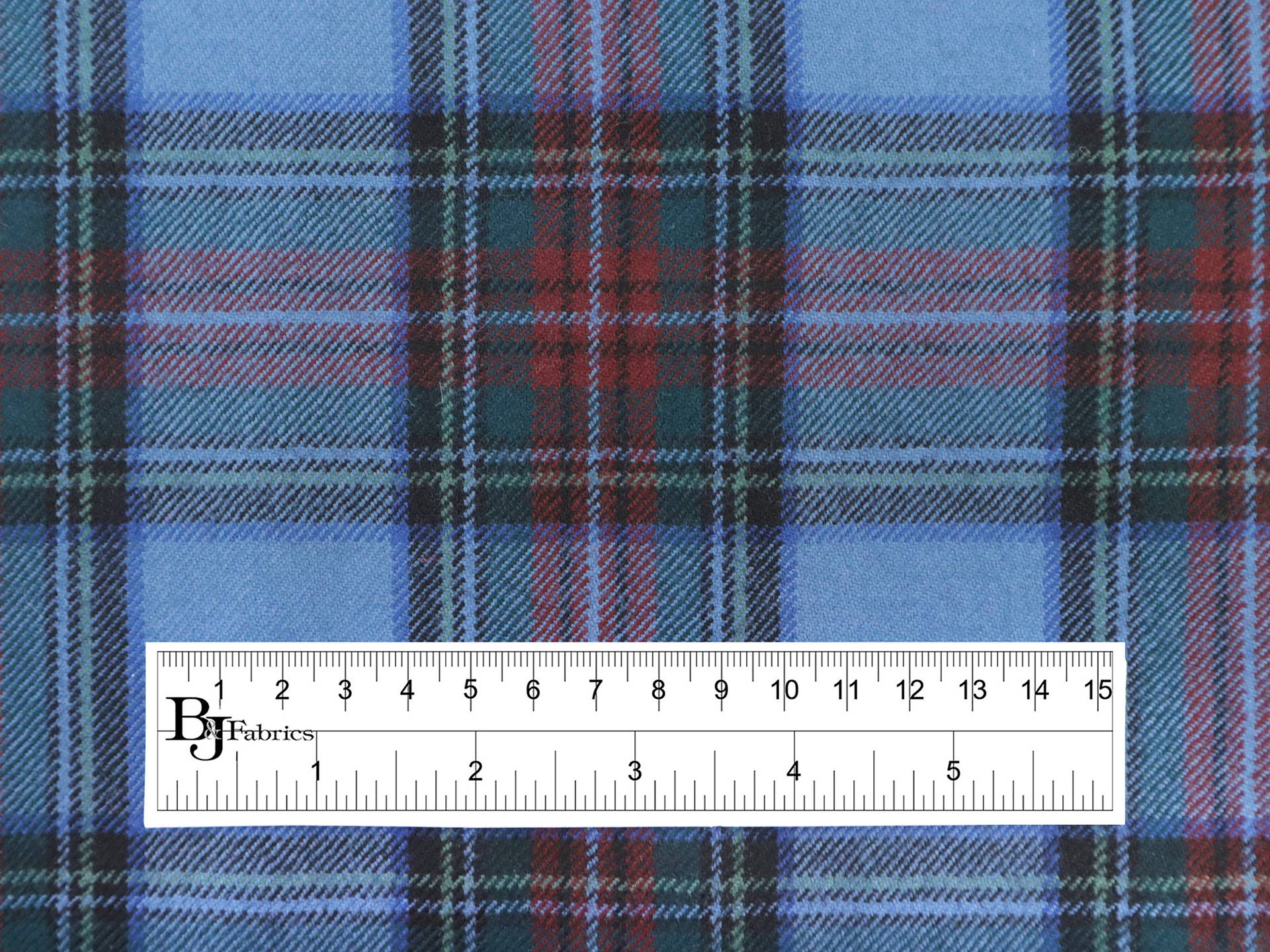 Italian Wool Plaid Suiting in Celeste