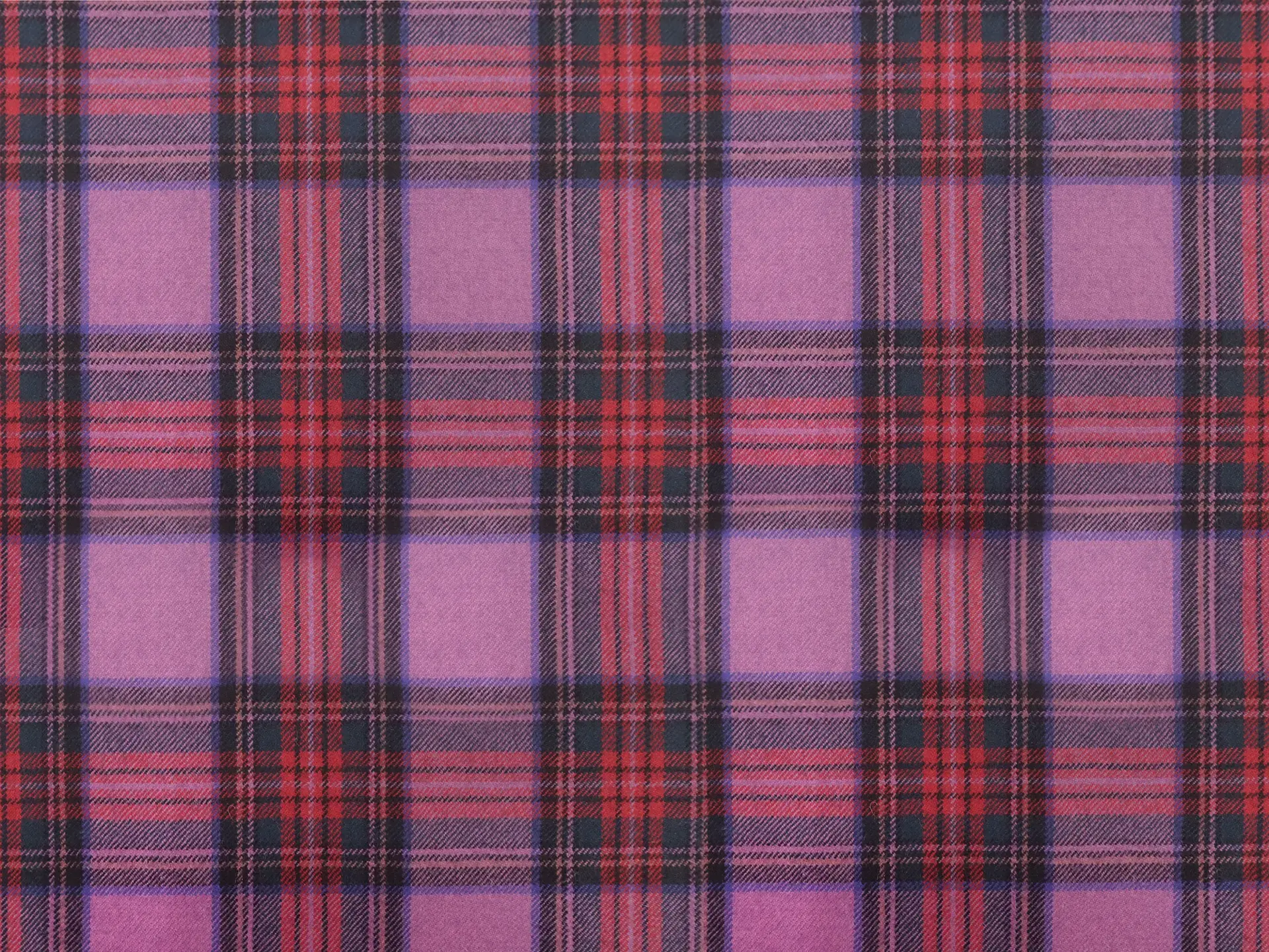 Italian Wool Plaid Suiting in Wine