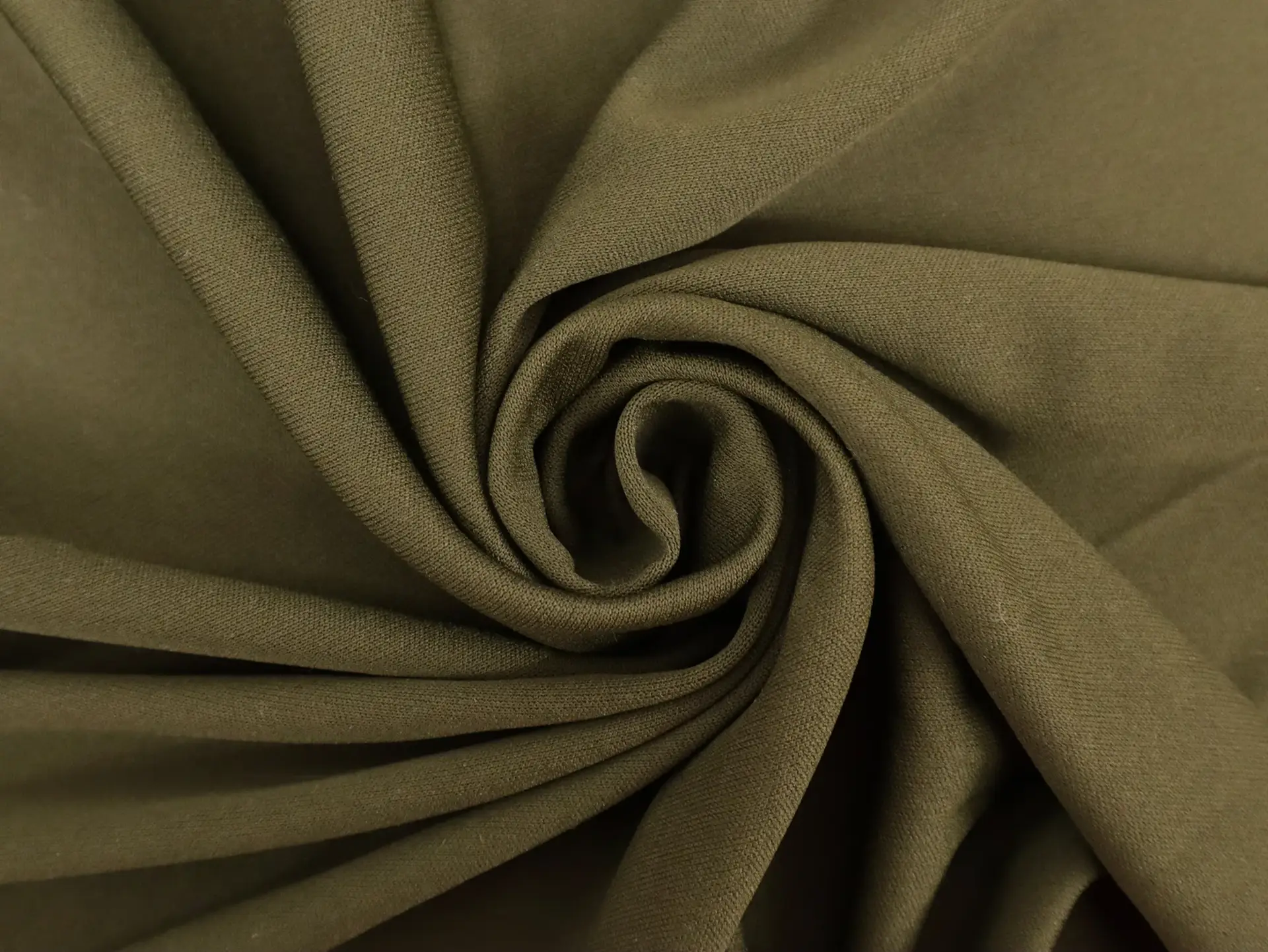 Polyester Knit Lining in Army Green