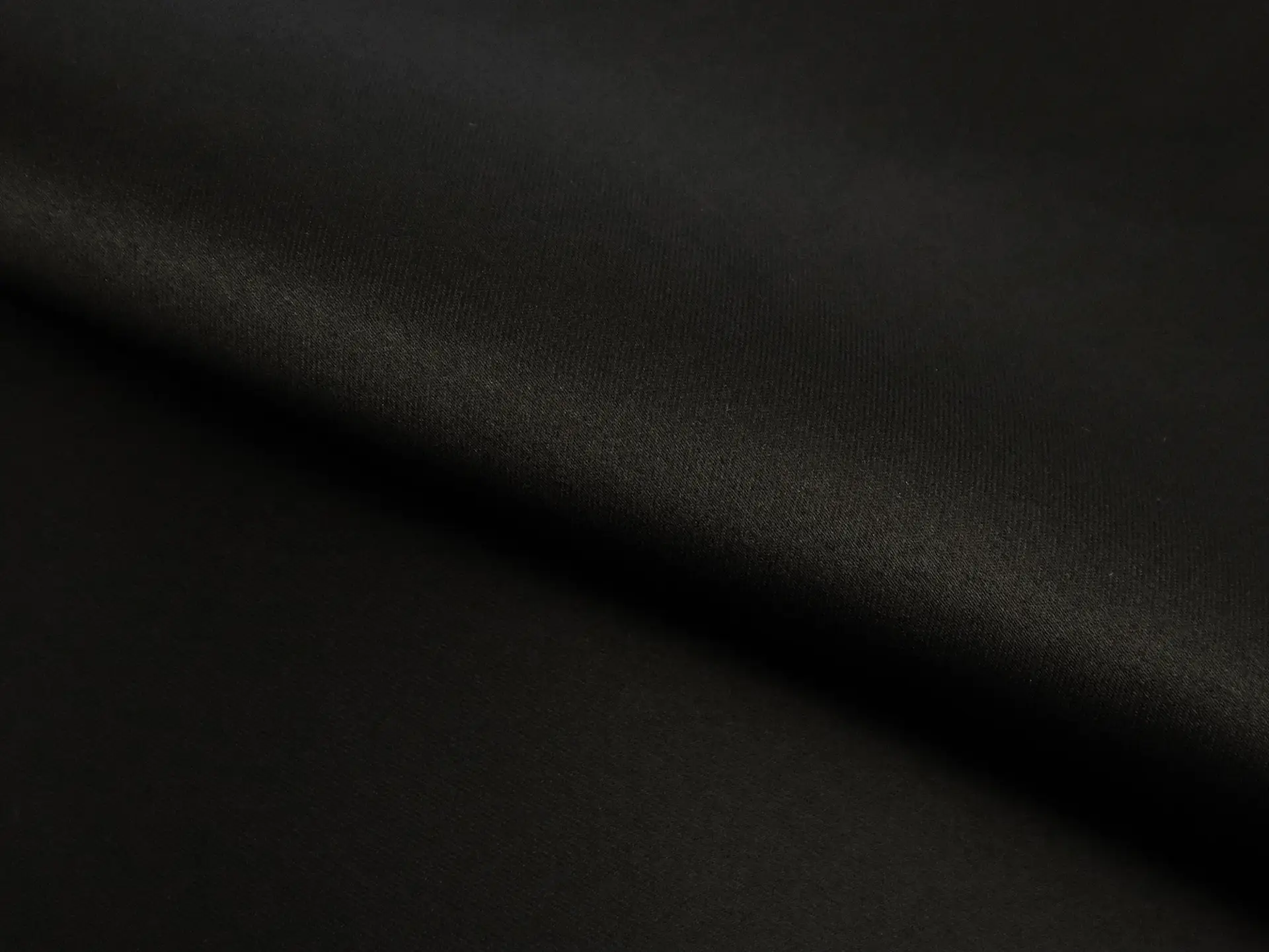 Matte Finish Double Face Satin in Black