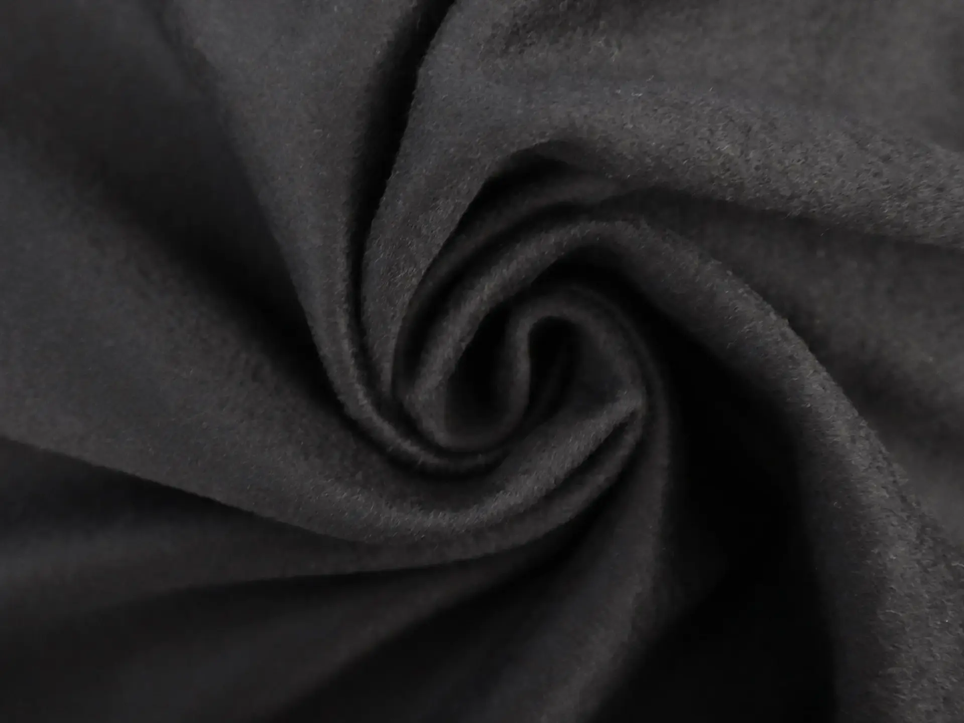 Cashmere Coating in Black