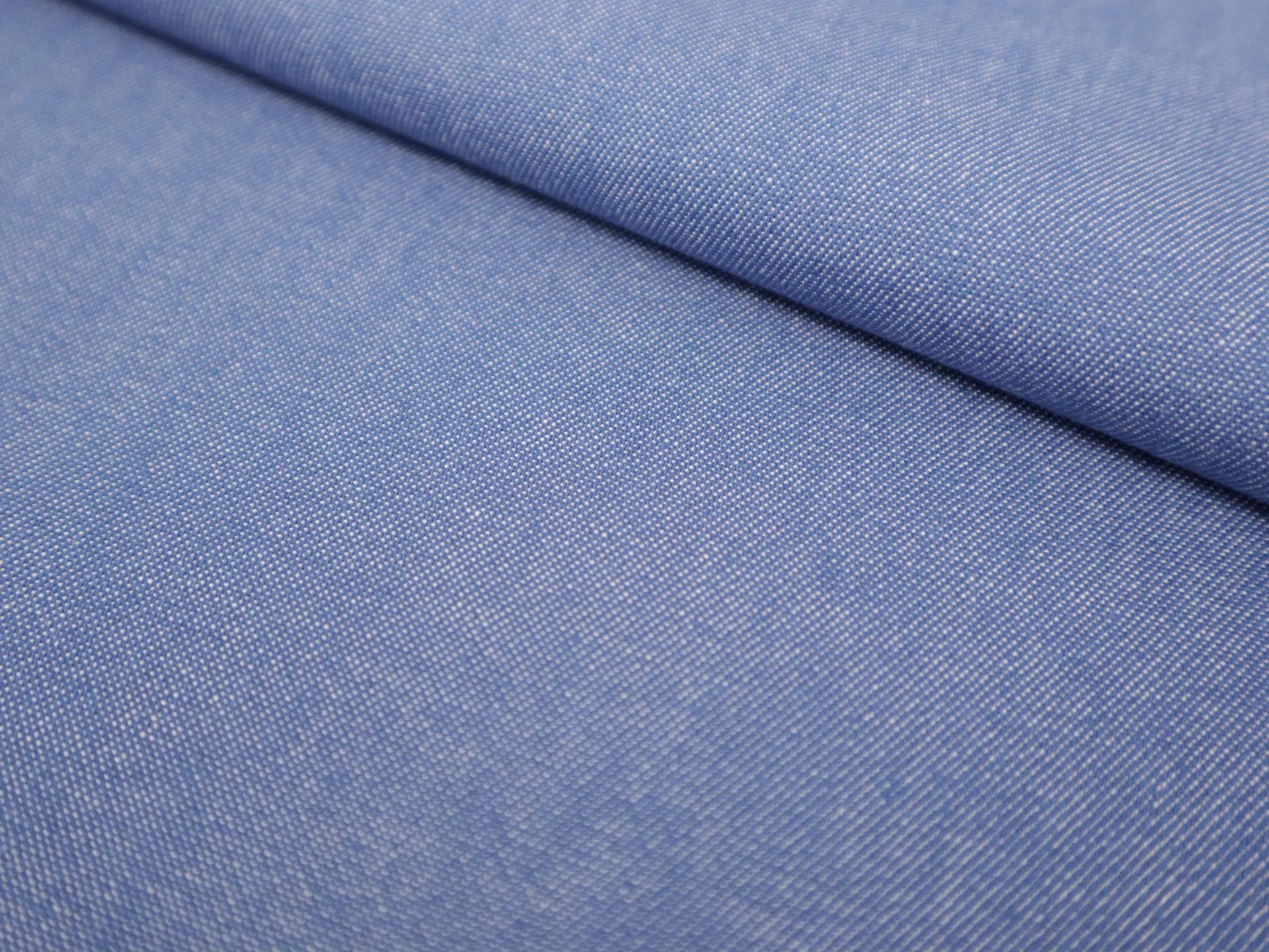 Soft Finish Cotton Denim in Blue