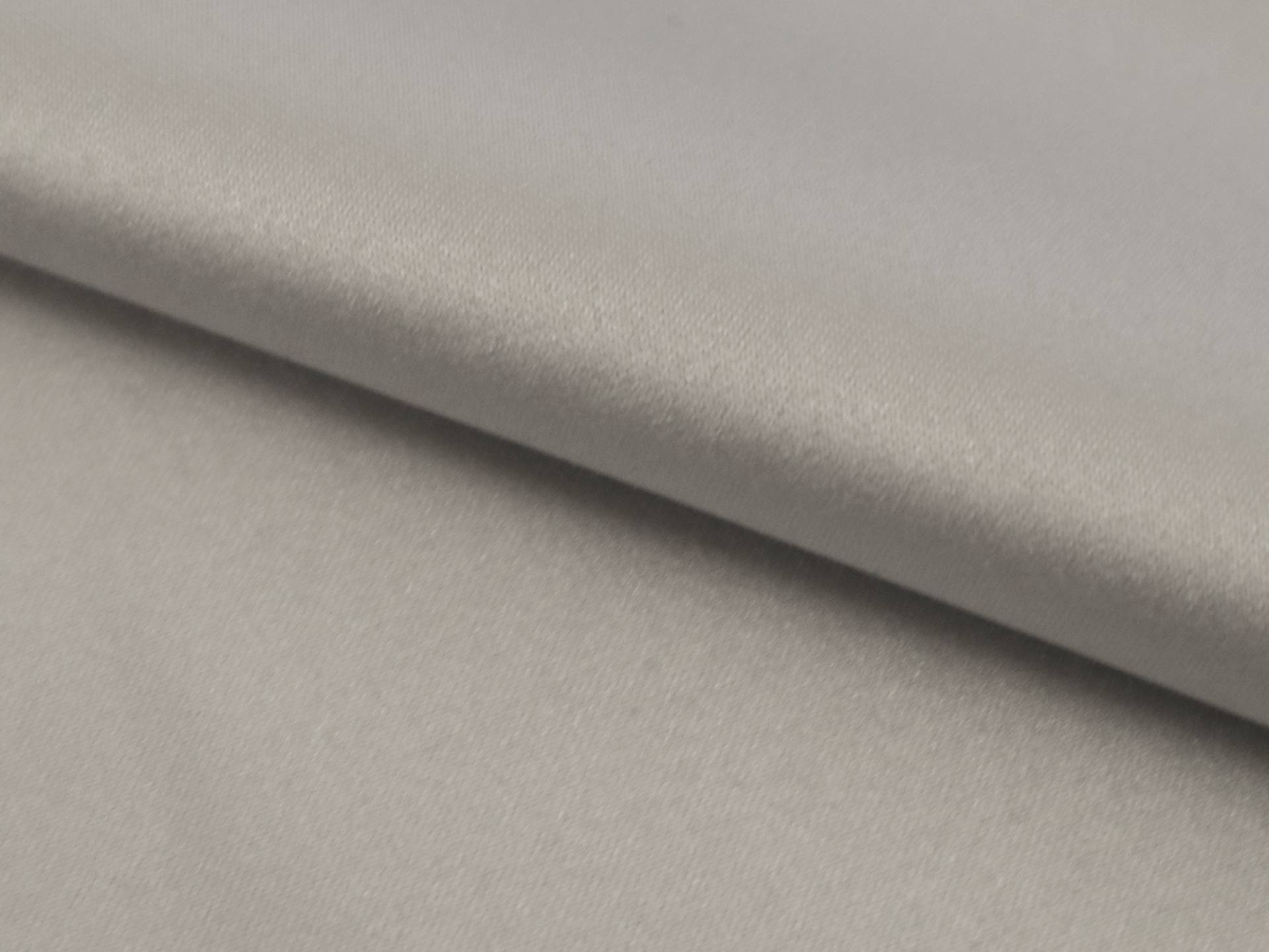 Glossy Polyester Satin in Silver