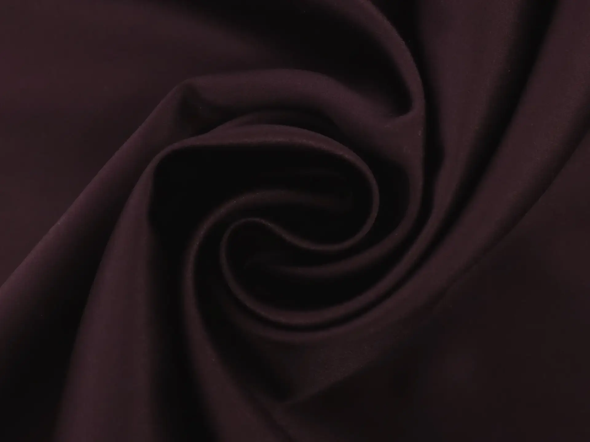 Glossy Polyester Satin in Aubergine