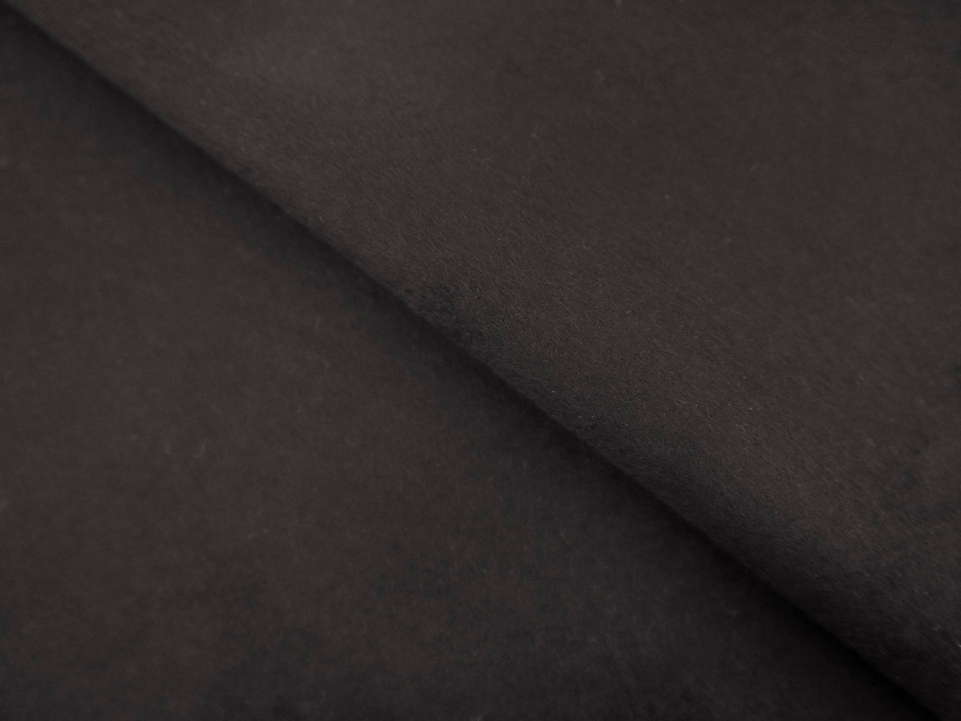 Double Faced Cashmere Coating in Black