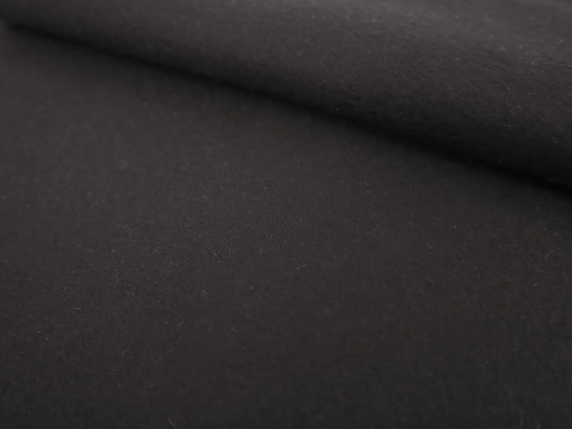Double Faced Cashmere Coating in Black