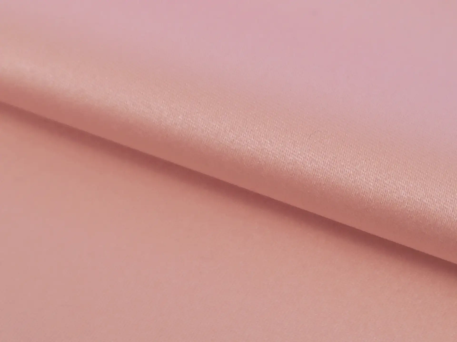 Glossy Polyester Satin in Premier Rose
