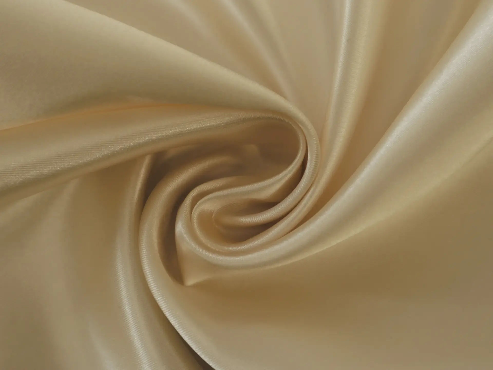 Polyester Satin in Oyster