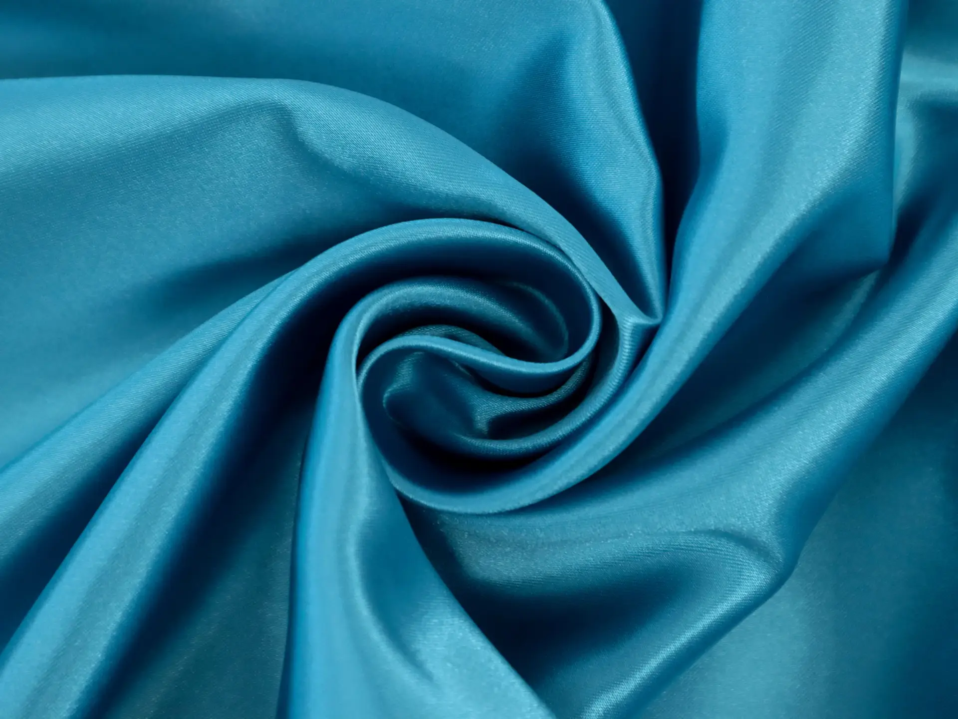 Polyester Satin in Special Teal