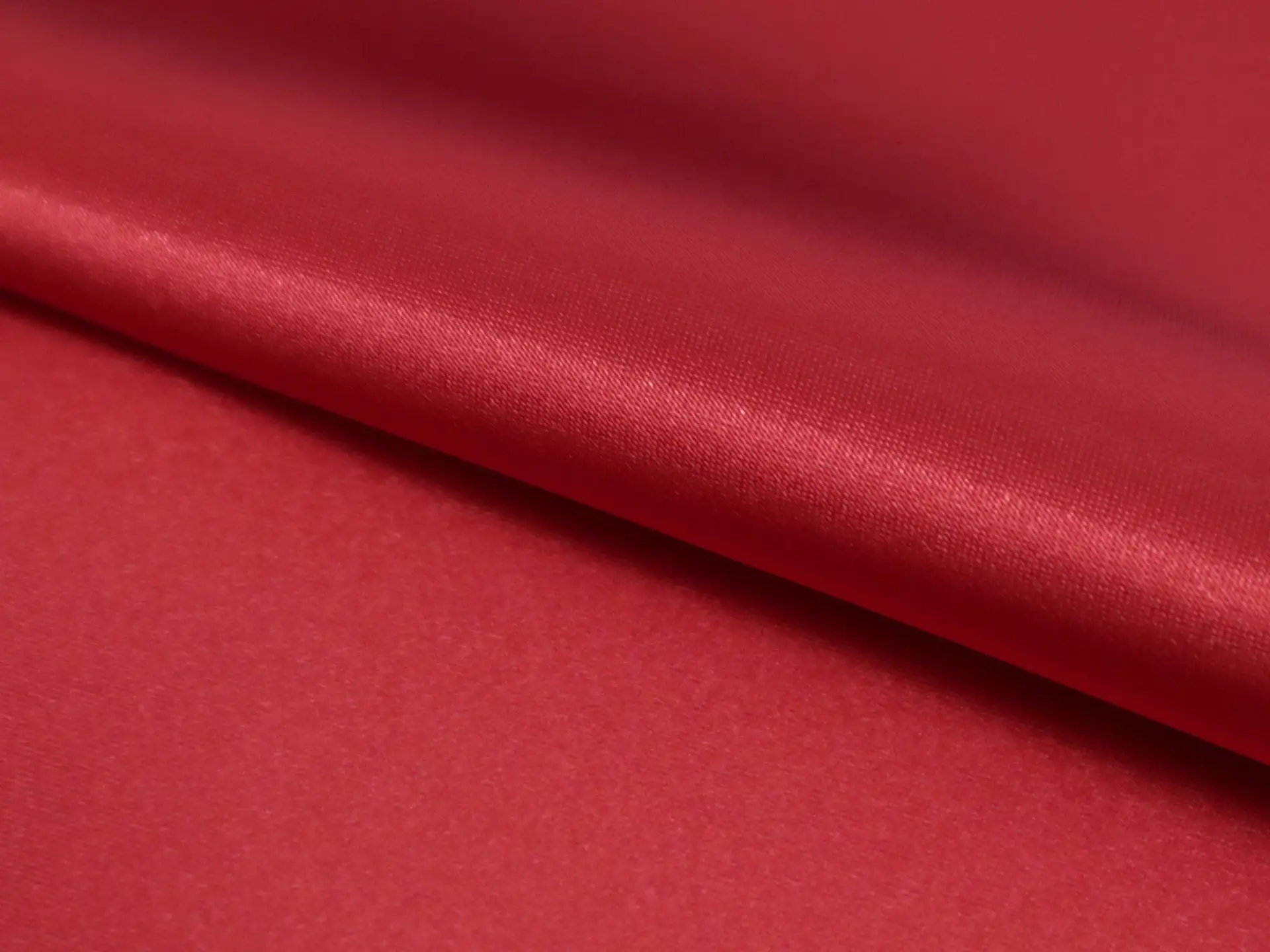Polyester Satin in Red