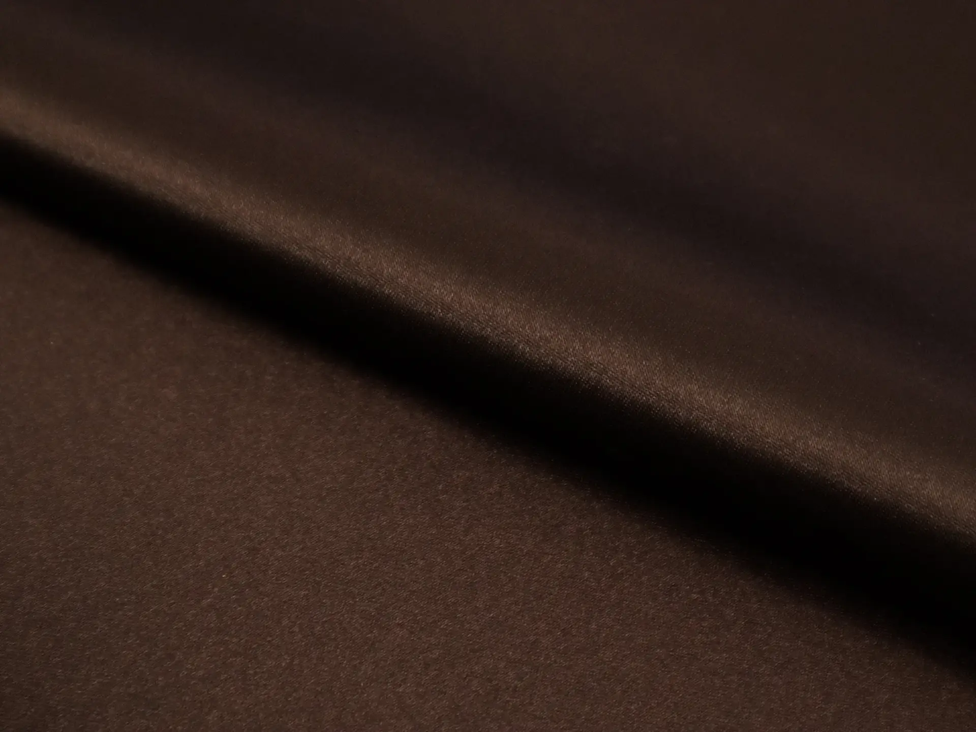 Polyester Satin in Brown