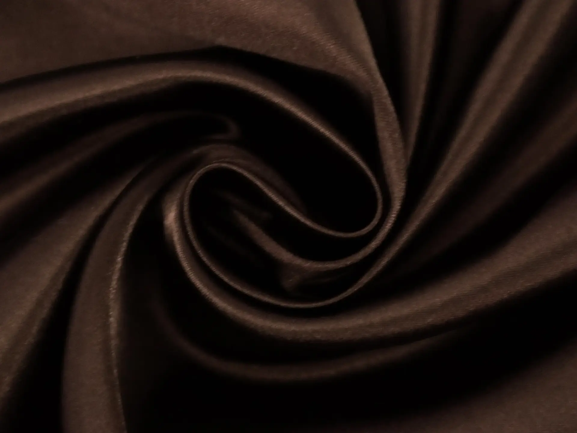 Polyester Satin in Brown