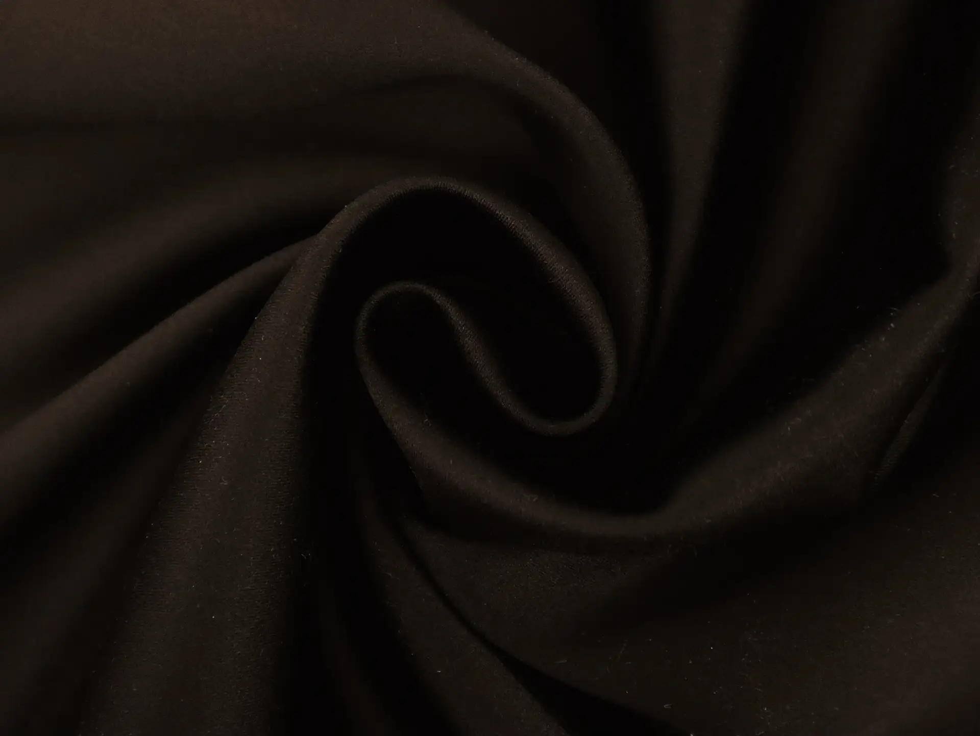 Matte Finish Polyester Satin in Espresso