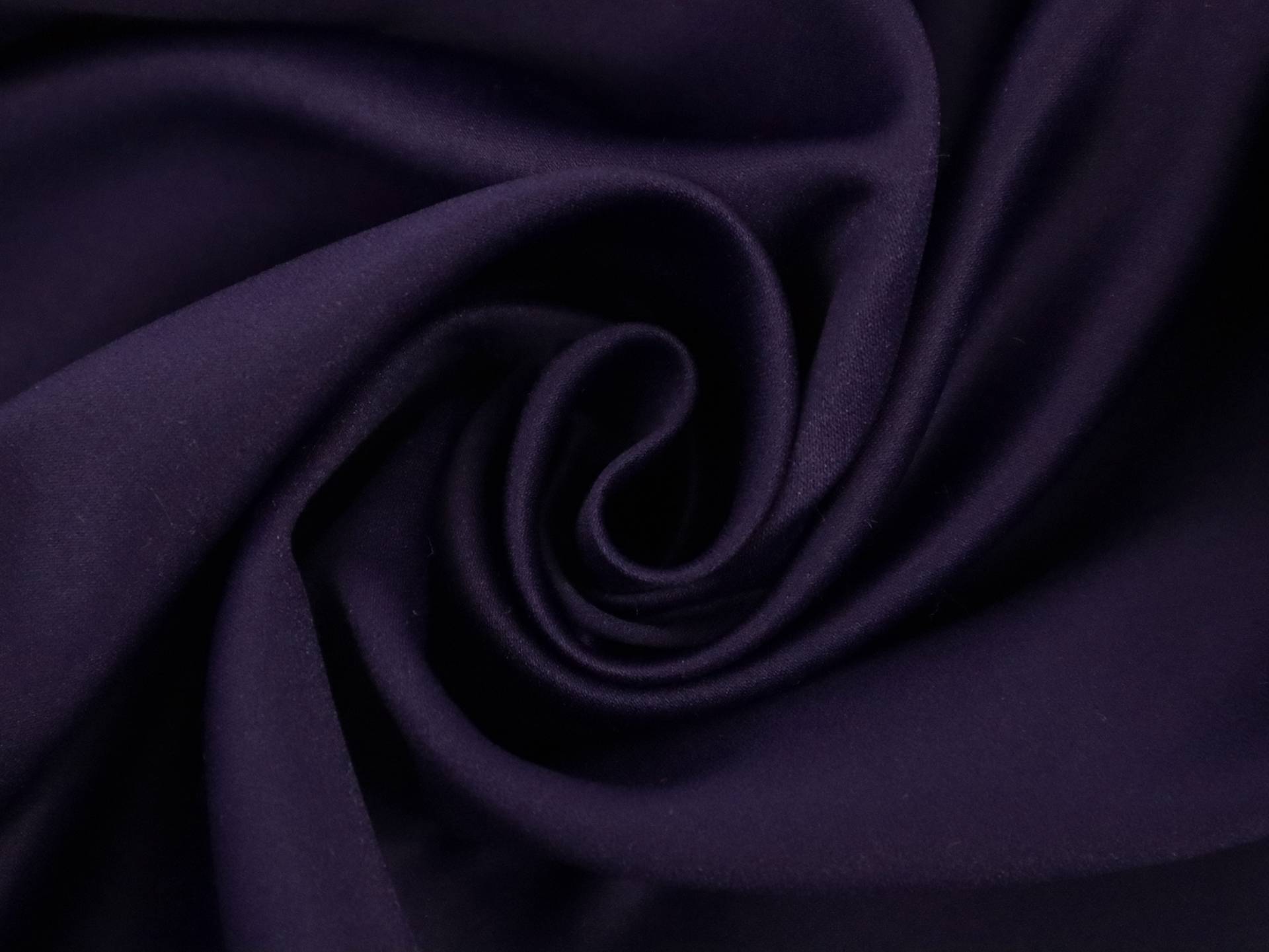 Matte Finish Polyester Satin in Deep Purple