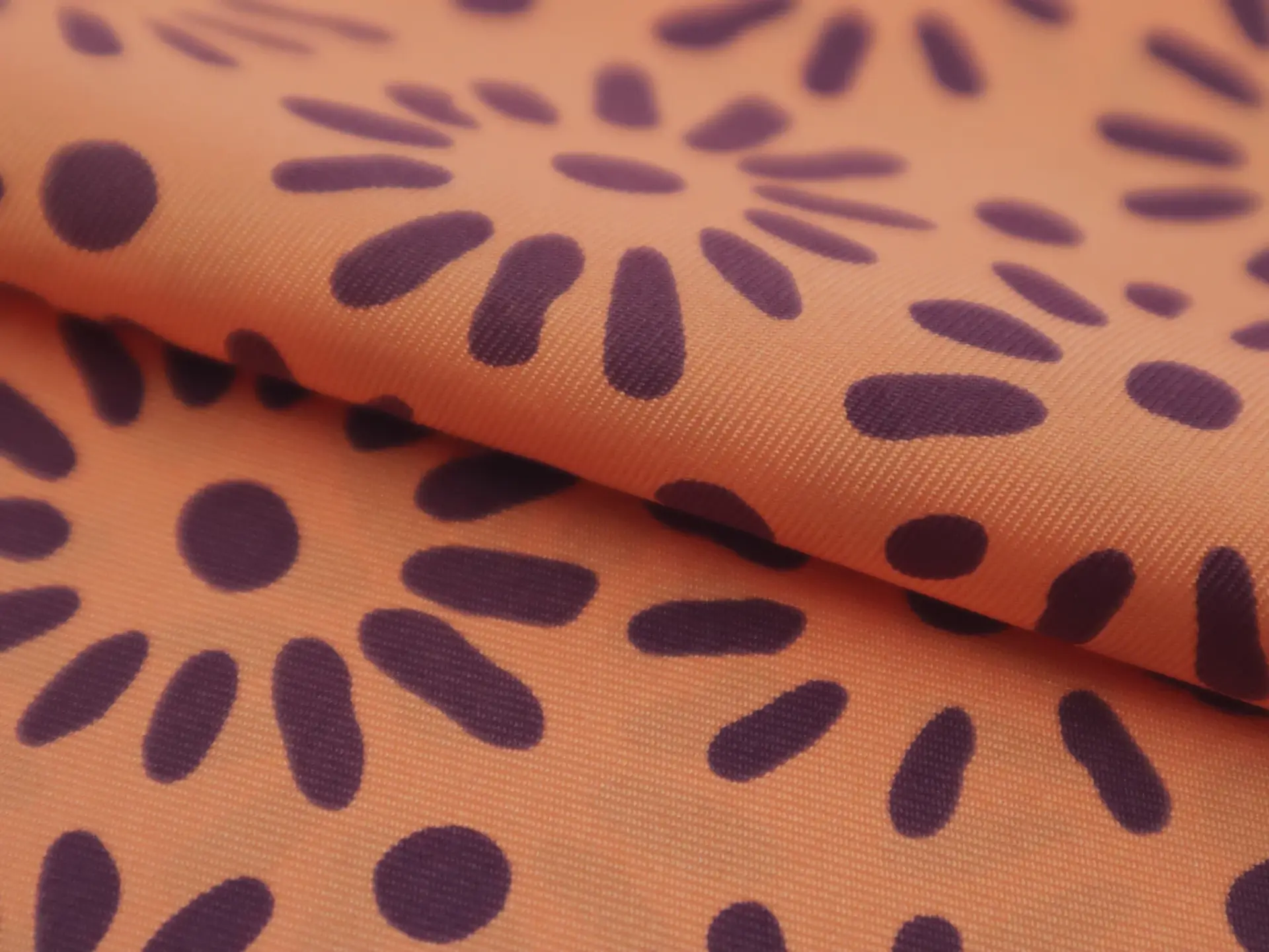 Silk Twill with Minimalist Florals