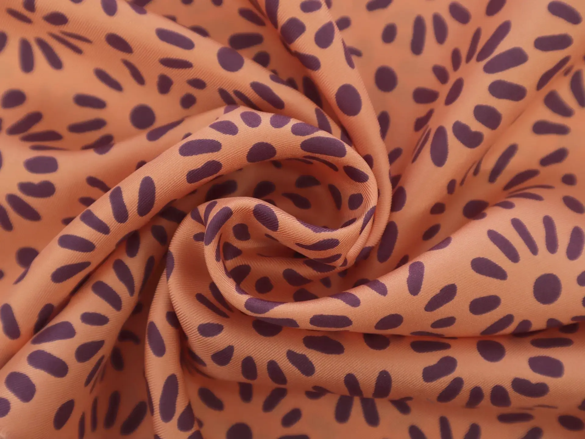 Silk Twill with Minimalist Florals