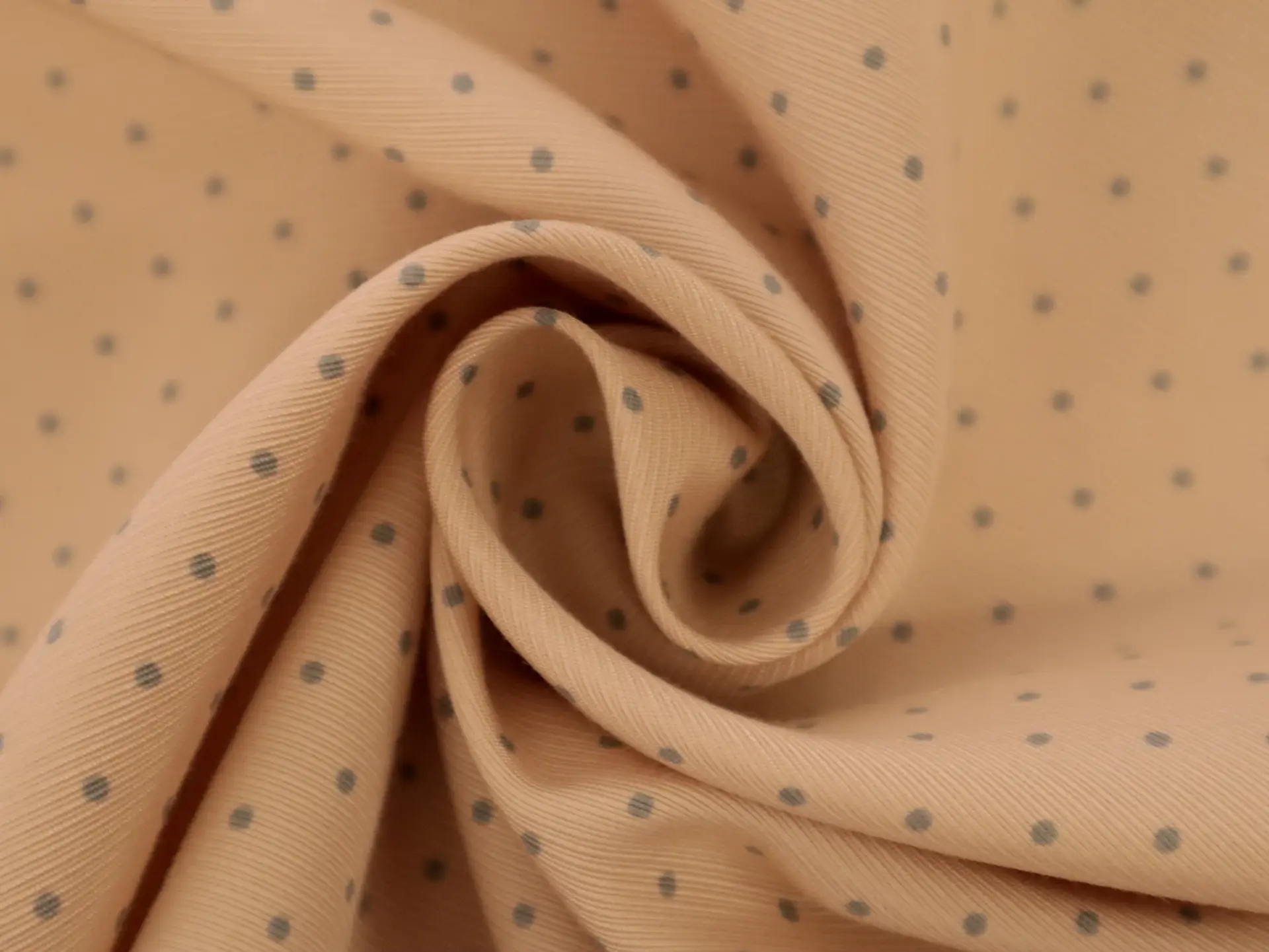 Silk and Cotton Polka Dot Faille in Cool Grey